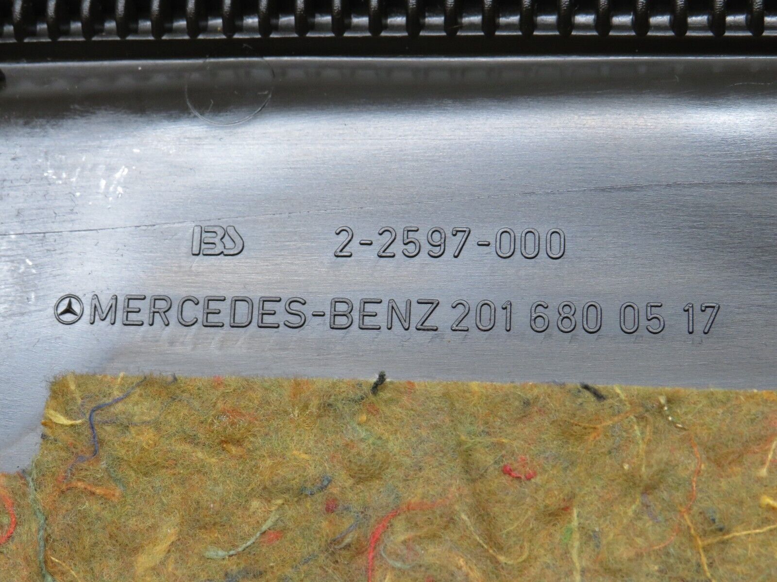 30628 Mercedes-Benz W201 190E 2.0L Under Dash Panel Left Side Brown 2016800517