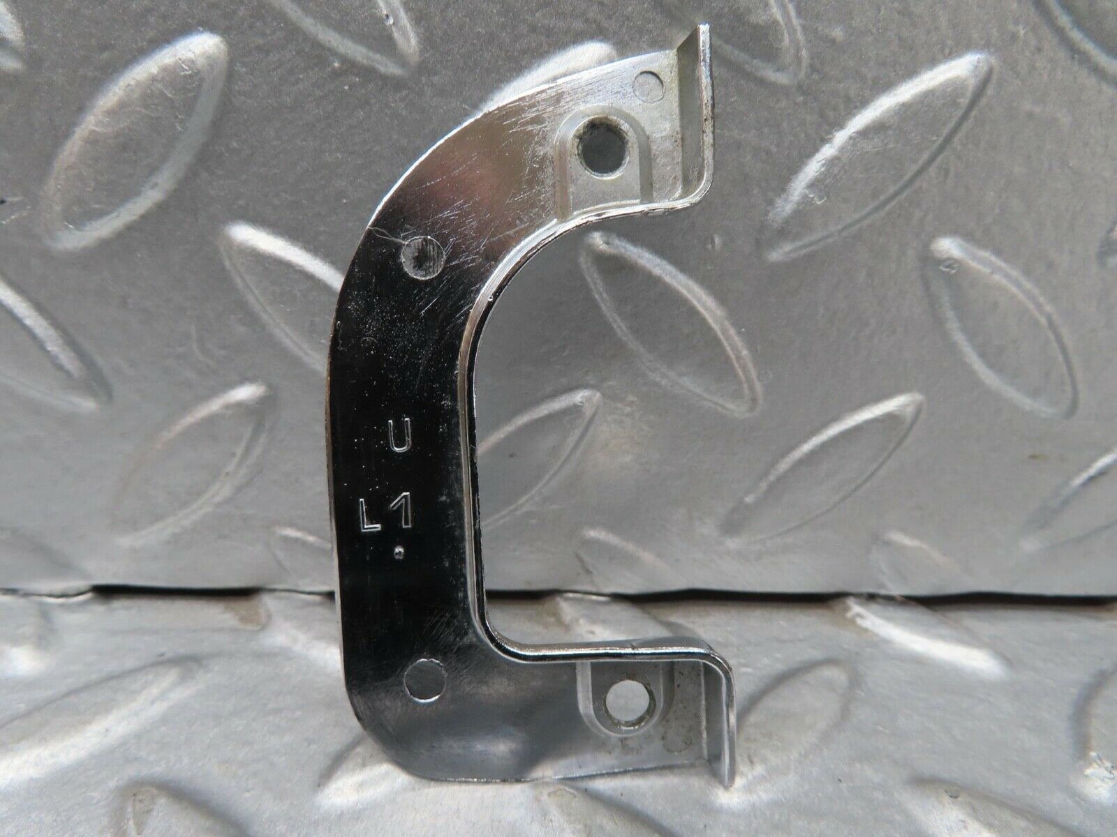 14139 Mercedes-Benz C107 280SLC Left Interior Chrome Door Latch Trim