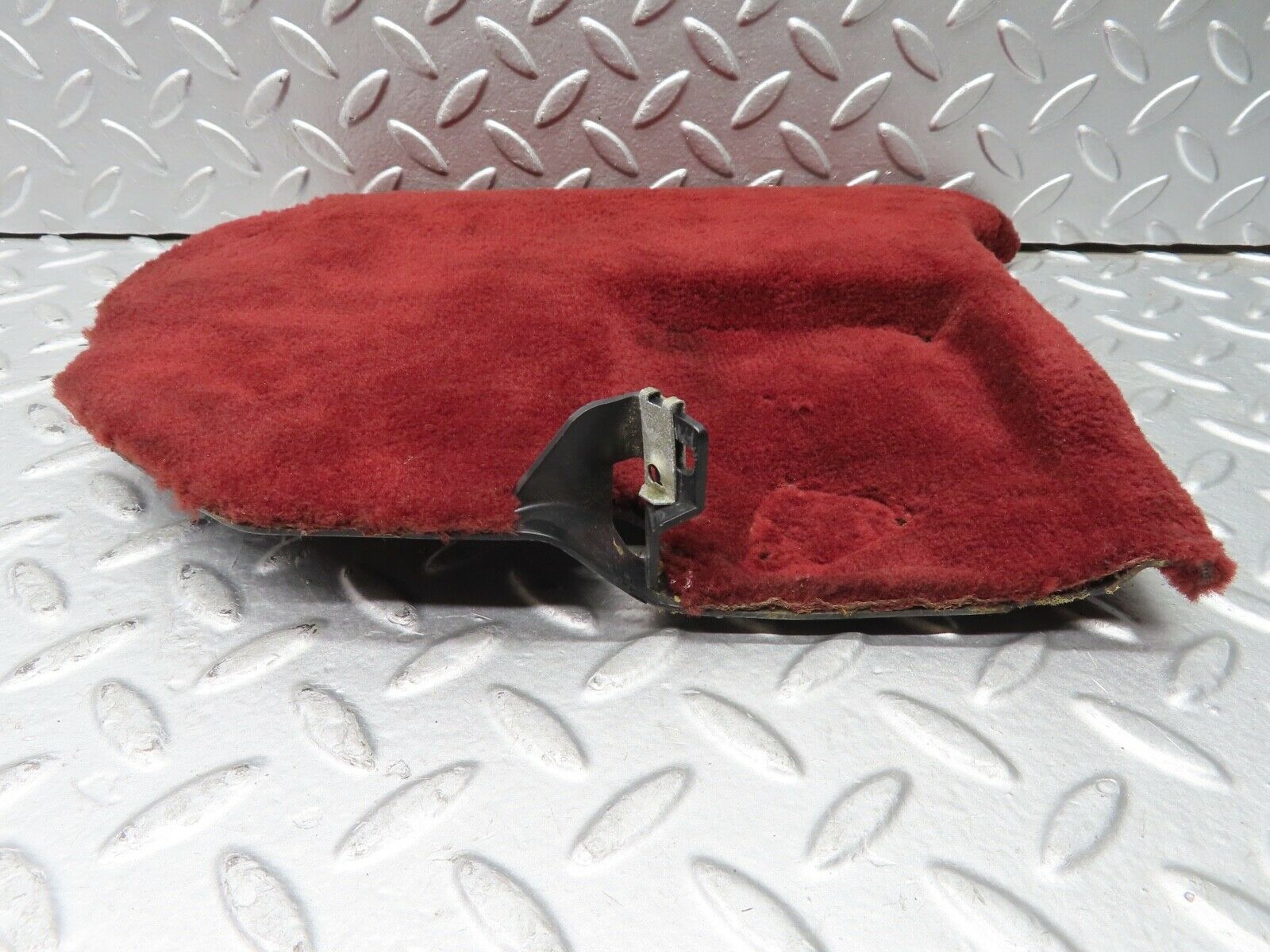 21503 Mercedes-Benz W126 300SE Front Left Kick Panel Burgundy Red 1266880306