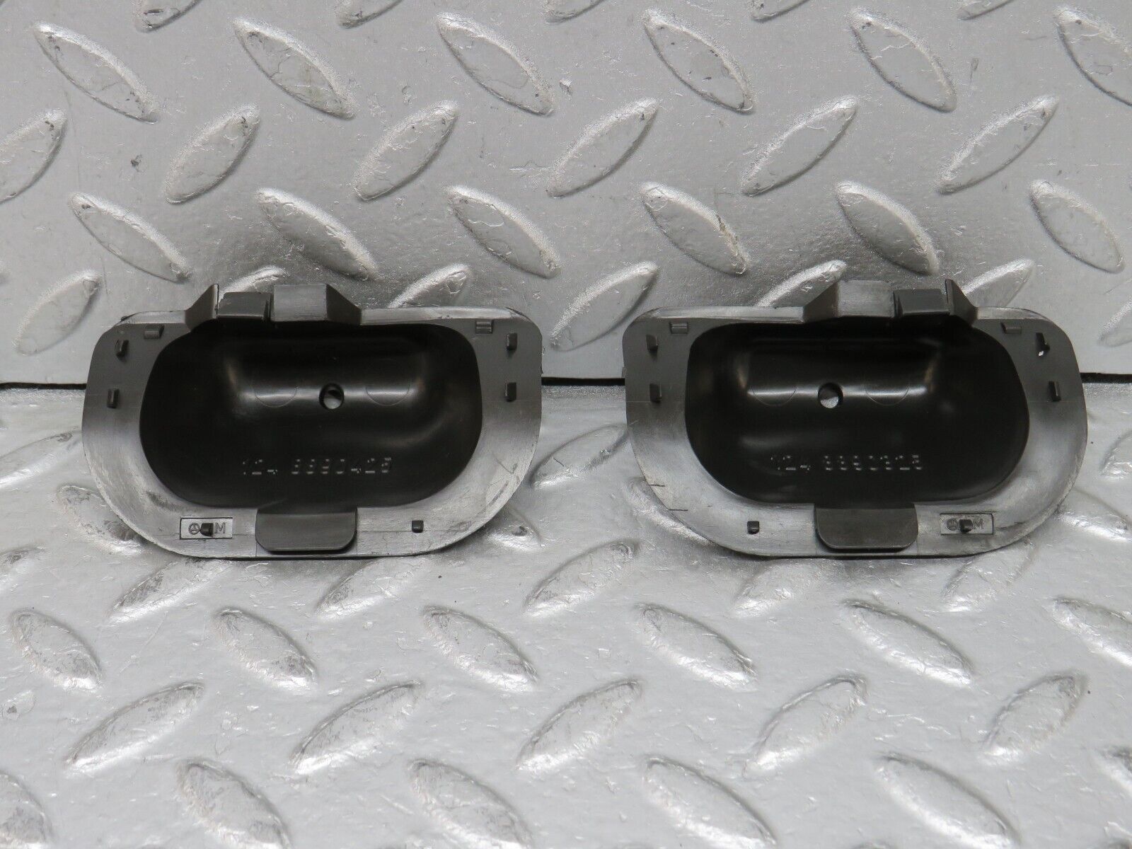 37742 Mercedes-Benz A124 320E Cabriolet Windscreen Washer Nozzle Cover Pair 1248890325 1248890425