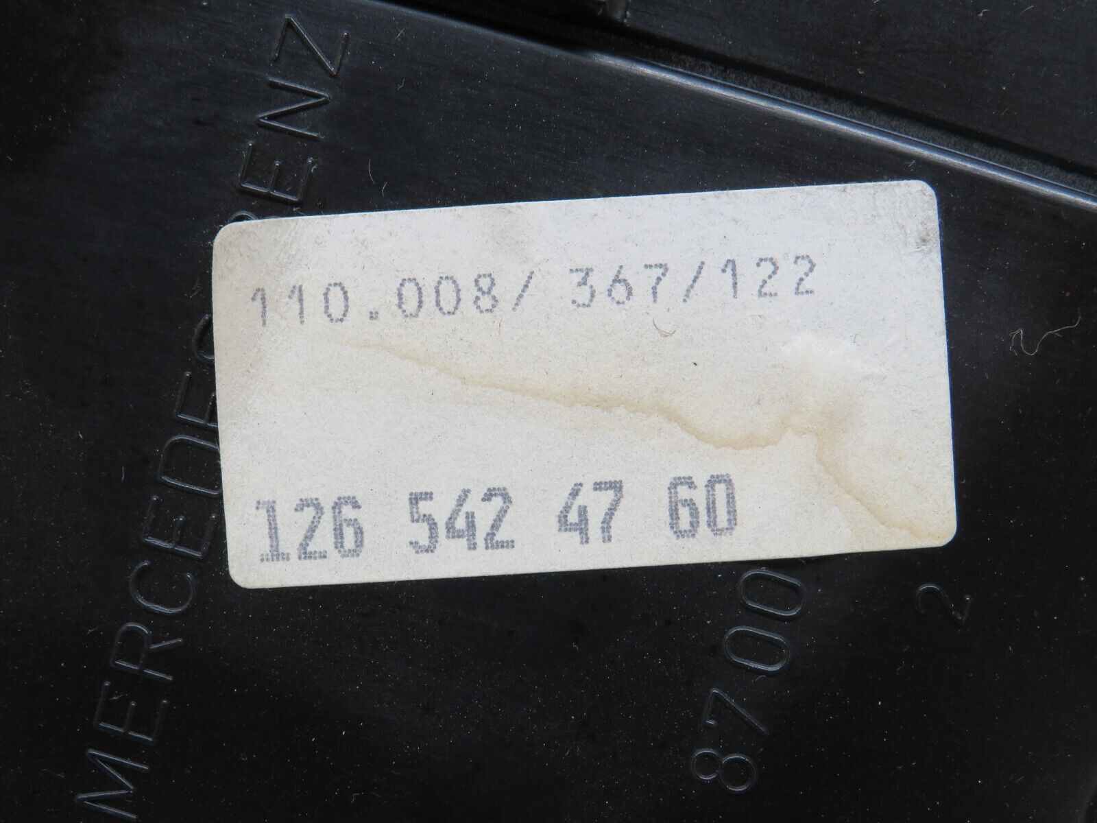 36303 Mercedes-Benz W126 420SE Instrument Cluster 1265424760 1265424760