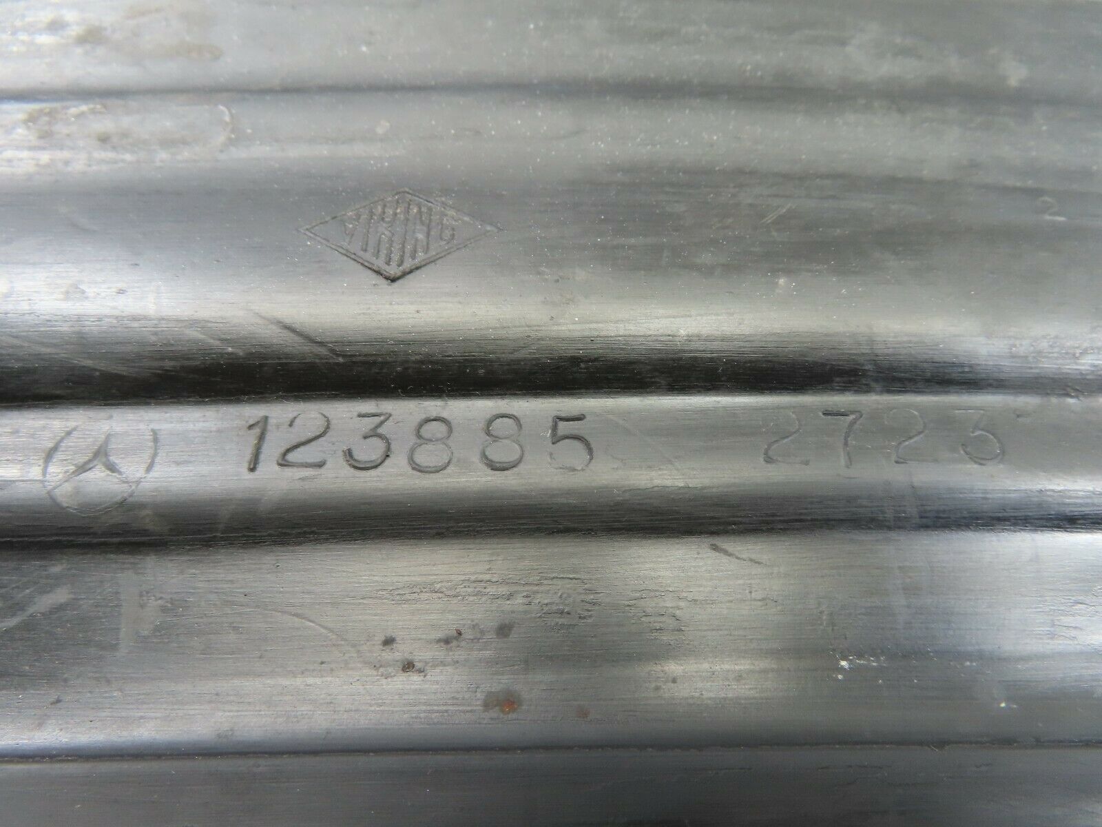 9637 Mercedes-Benz C123 280CE Coupe Front Left Bumper Rubber 1238852723