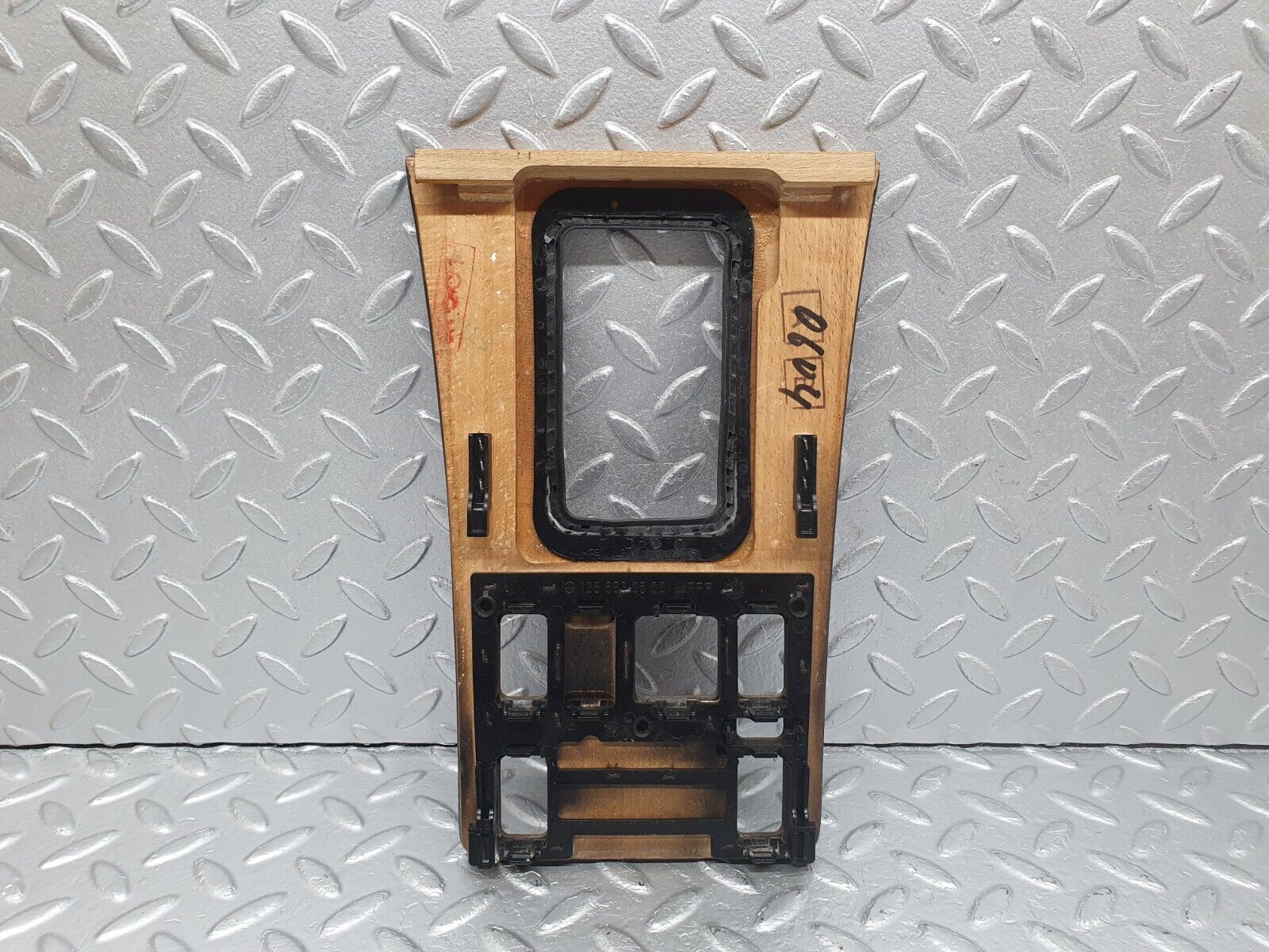 40921 Mercedes-Benz W126 300SE Centre Console Wood Panel 1266830157