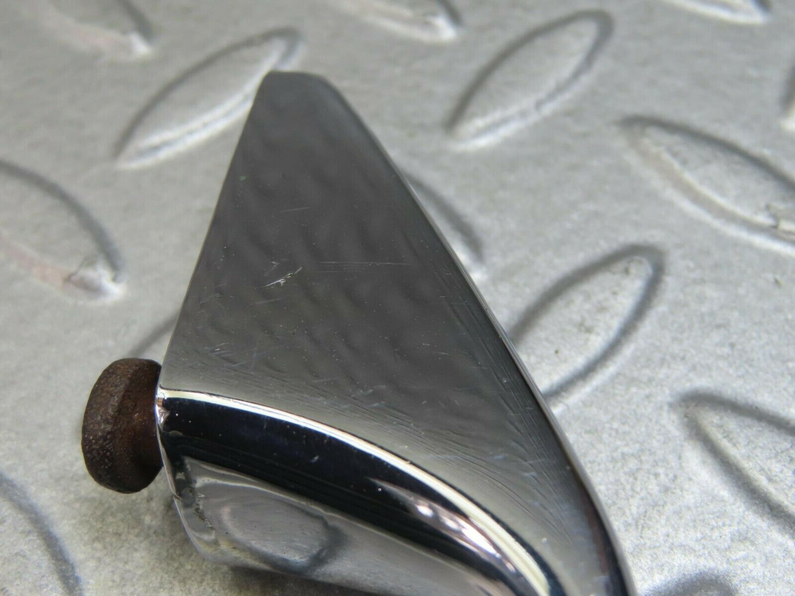 8808 Mercedes-Benz W115 Chrome Door Handle Front Right No Key 1157660201