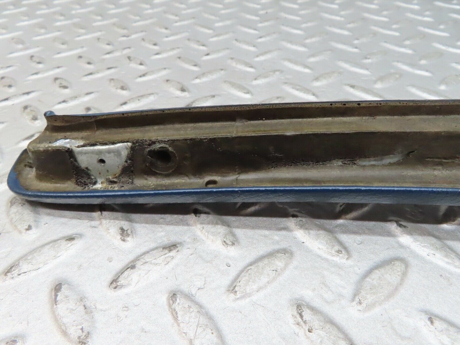 17522 Mercedes-Benz W116 450SEL Rear Left Door Interior Trim Blue