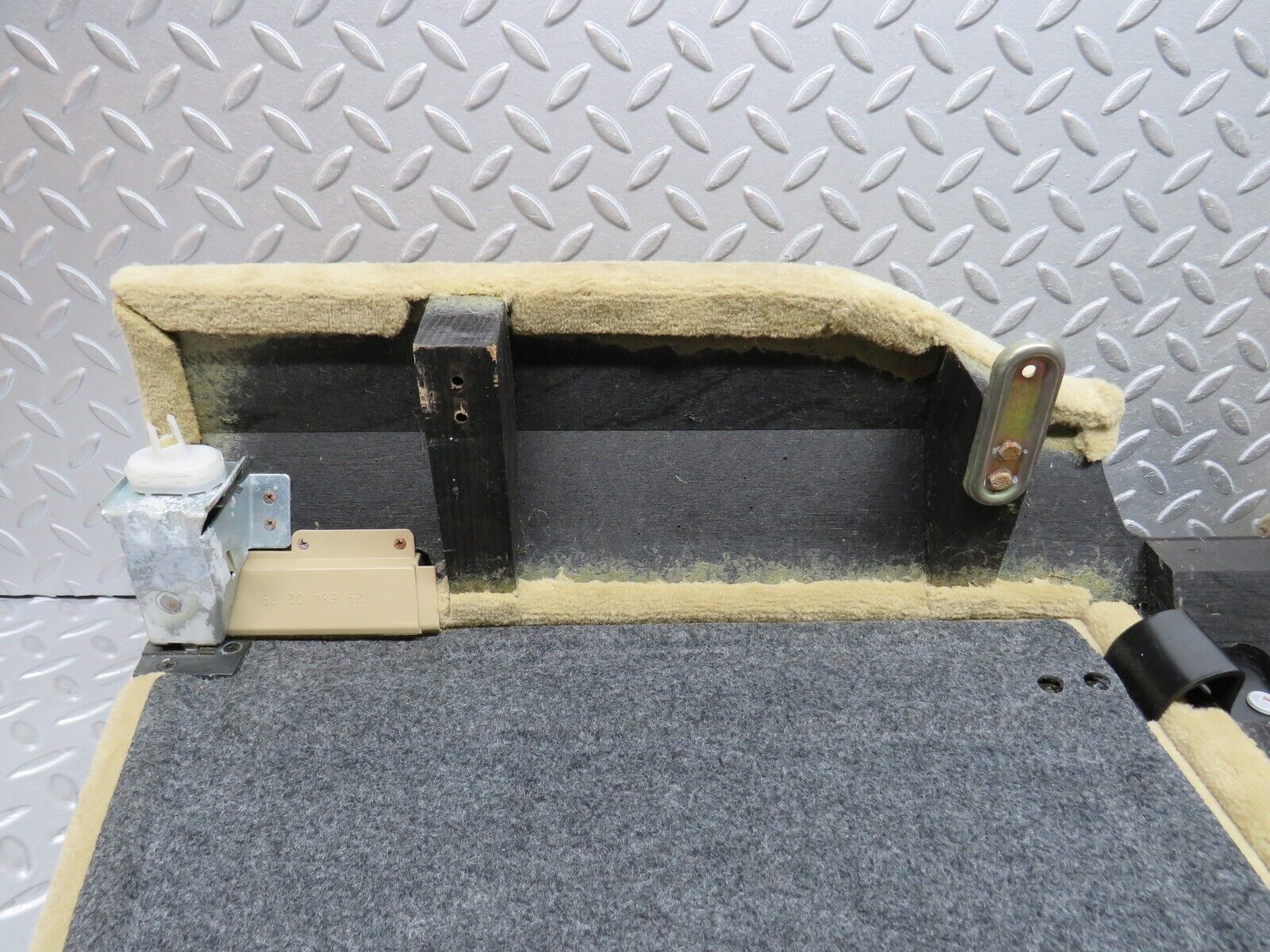 38278 Mercedes-Benz R129 280SL Coupe Rear Storage Carpet Panel Beige 1296840179 1296840279