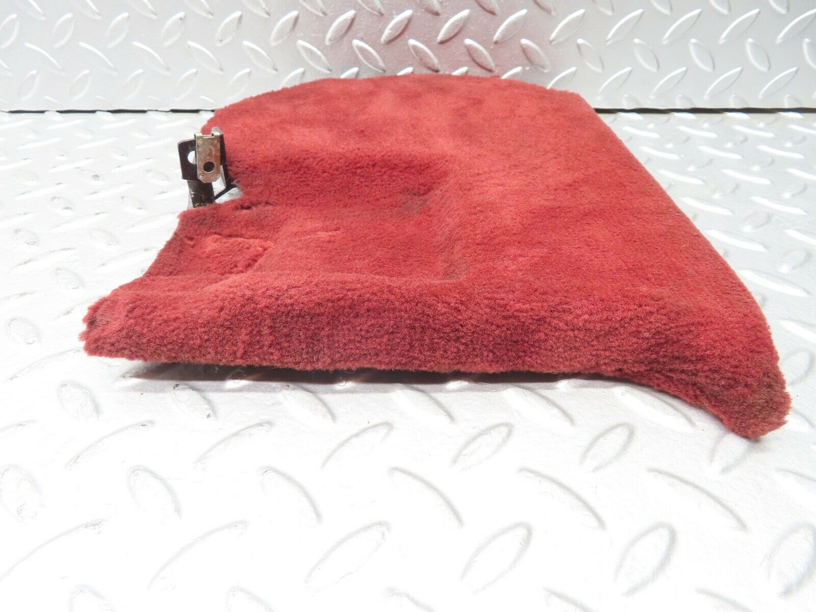 21503 Mercedes-Benz W126 300SE Front Left Kick Panel Burgundy Red 1266880306