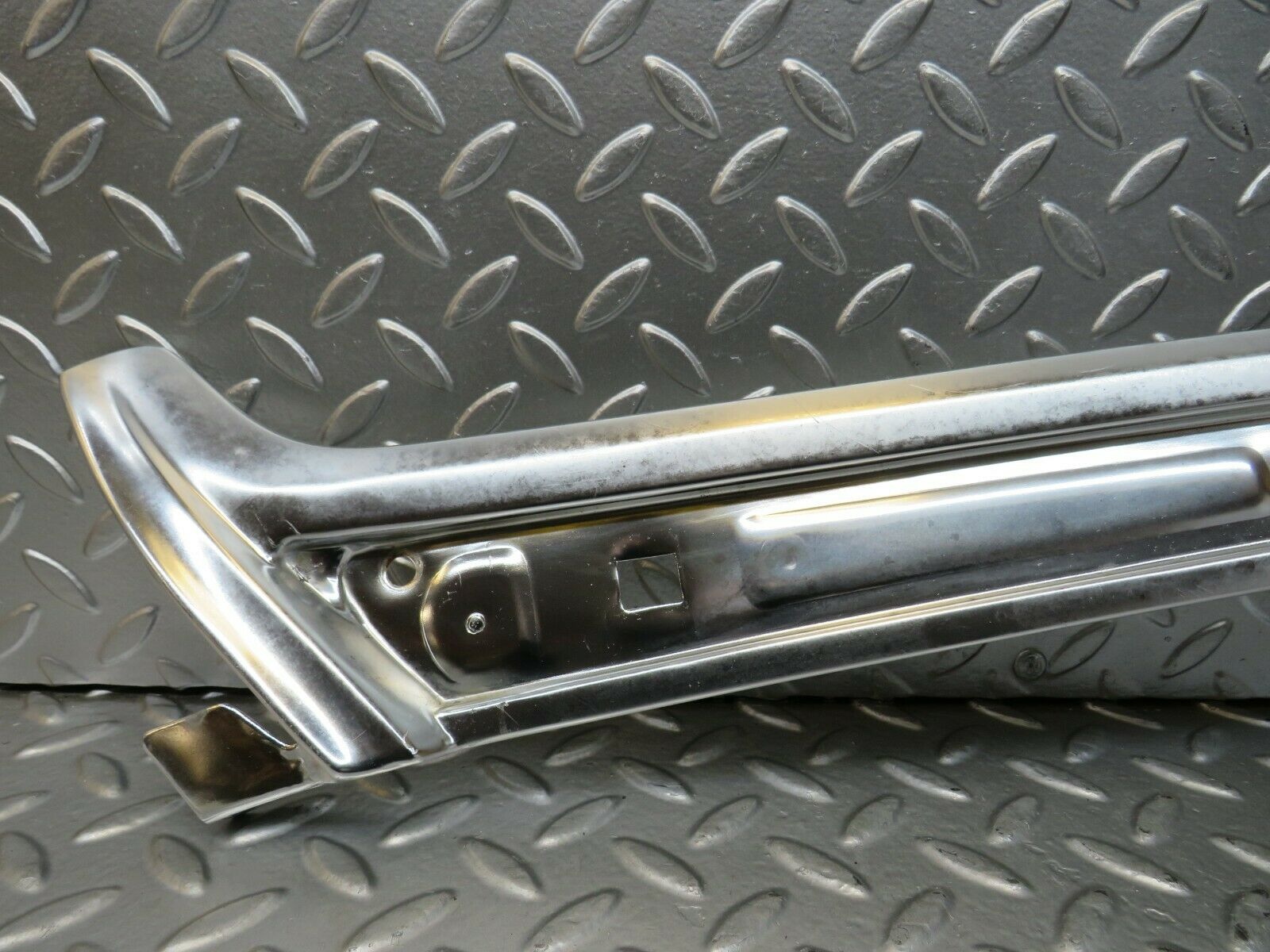 23367 Mercedes-Benz W116 350SE A Pillar Chrome Moulding Trim Left Side