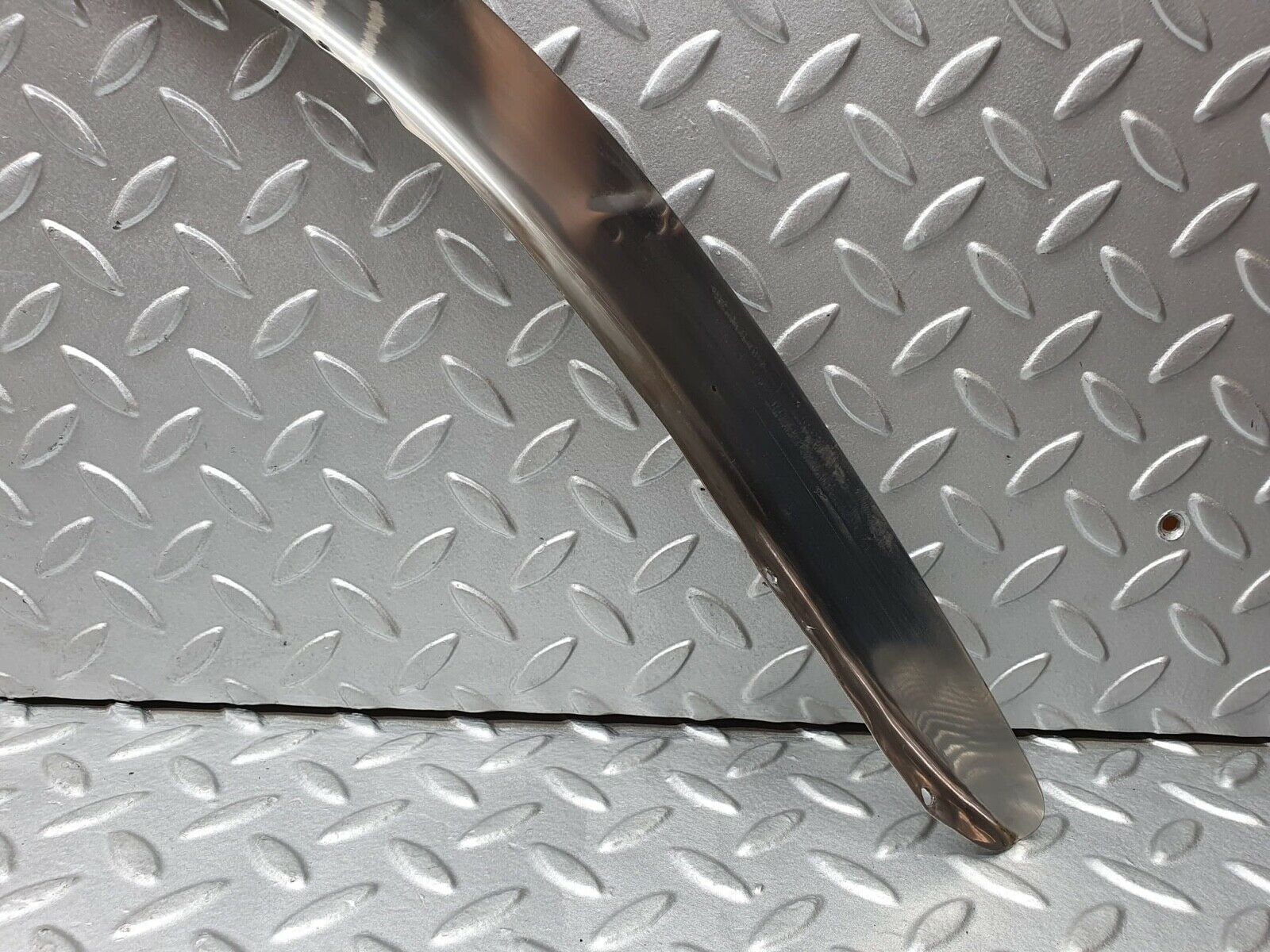 0141 Mercedes-Benz W116 350SE Rear Left Chrome Wheel Arch Trim