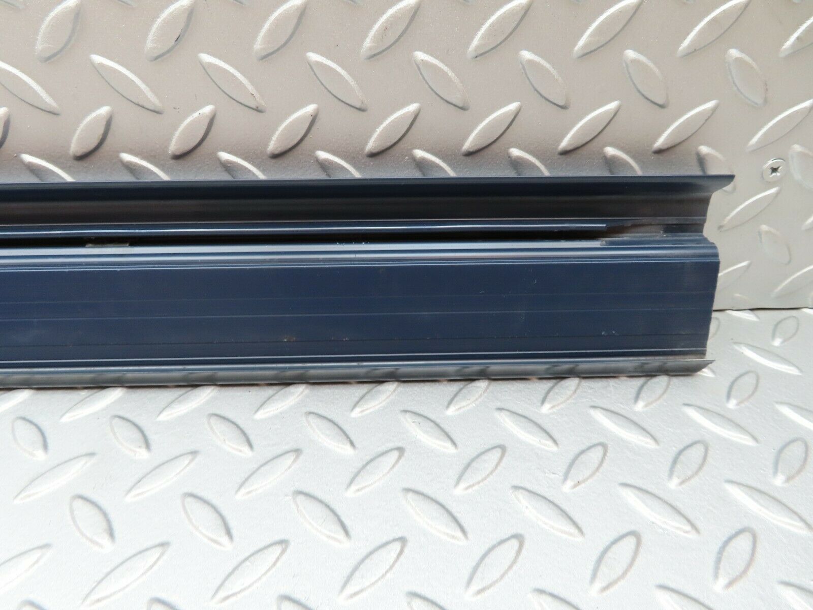 4359 Mercedes-Benz W123 230E Rear Right Door Sill Trim Blue