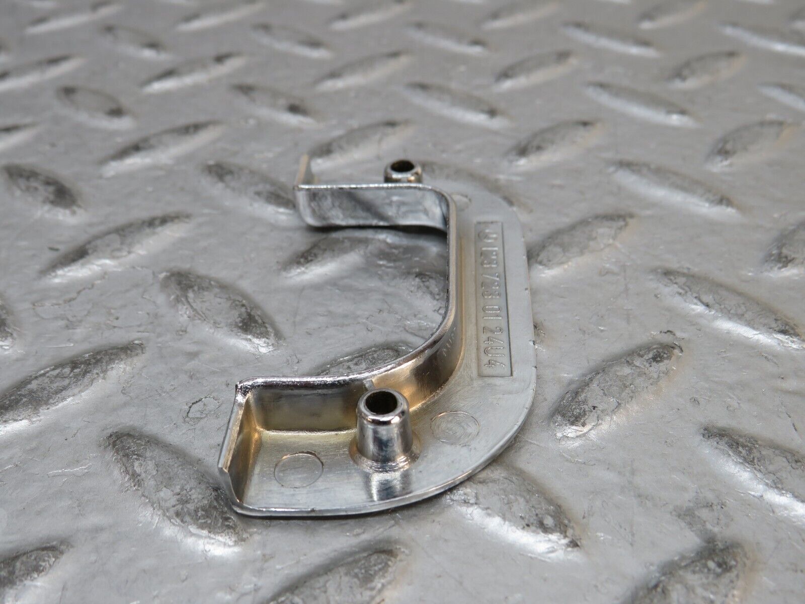 28802 Mercedes-Benz W123 230E Left Interior Chrome Door Latch Trim 1237230124