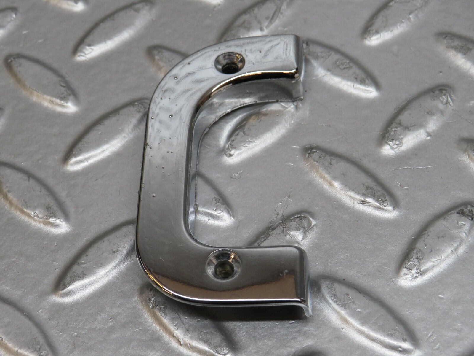 29682 Mercedes-Benz W123 230E Right Interior Chrome Door Latch Trim 1237230224