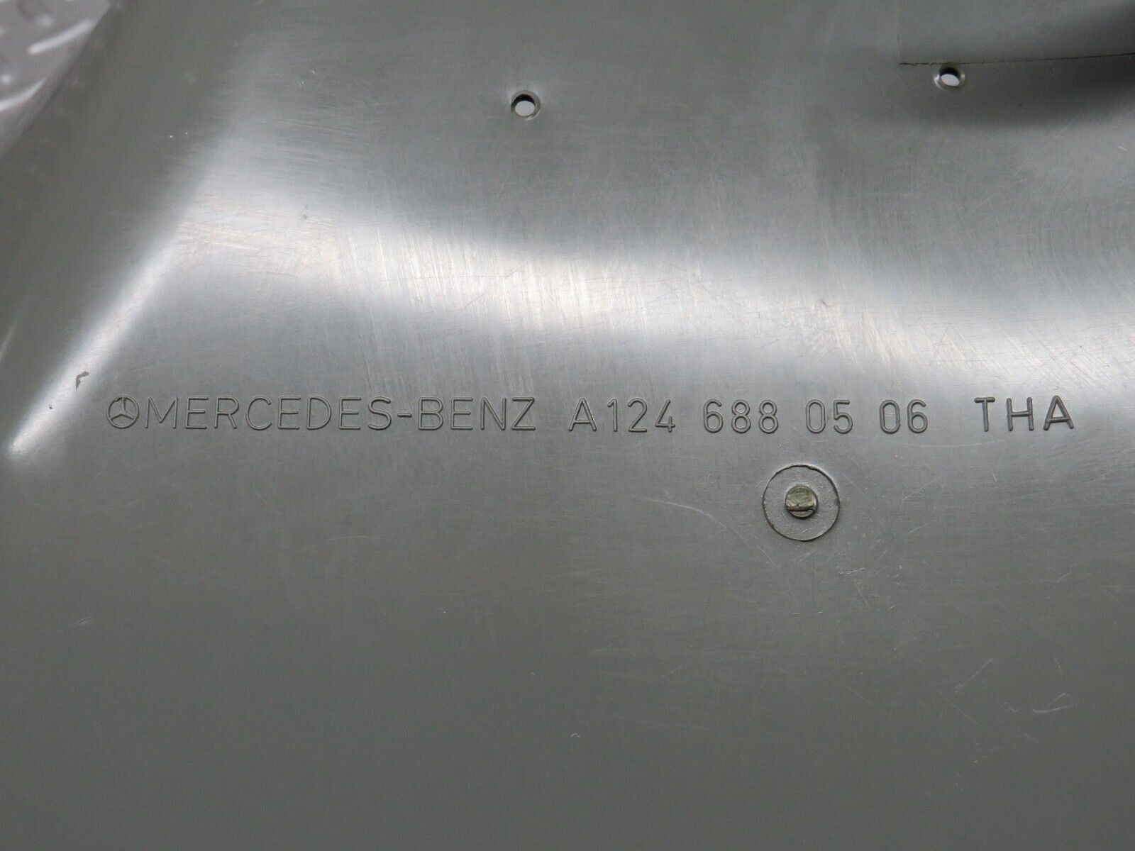 31329 Mercedes-Benz S124 220TE Front Left Kick Panel Trim Grey 1246880506