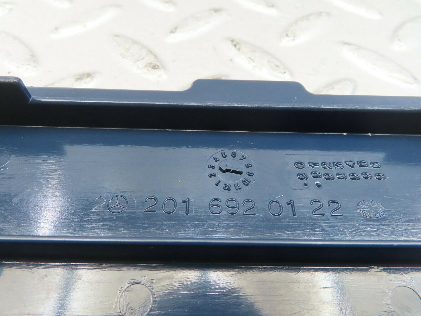 10340 Mercedes-Benz W201 190E B Pillar Bottom Cover Left Side Blue 2016920122