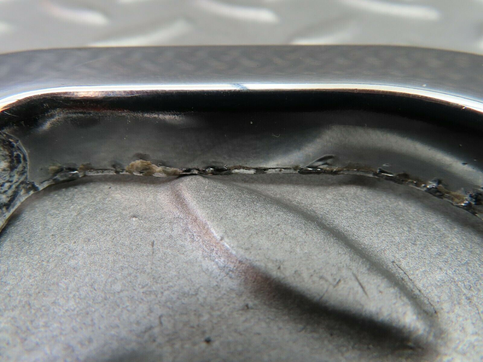 6070 Mercedes-Benz W126 380SE Right Interior Chrome Door Latch Trim 1237230224