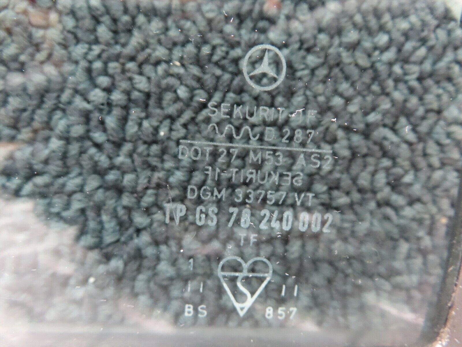 17629 Mercedes-Benz W116 450SEL Rear Quarter Window Right Side