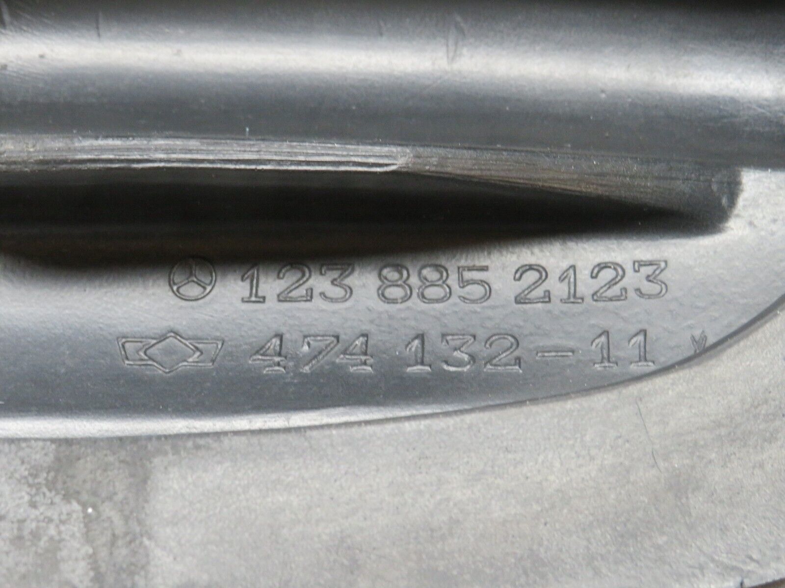 31957 Mercedes-Benz W123 230E Rear Left Bumper Rubber 1238852123