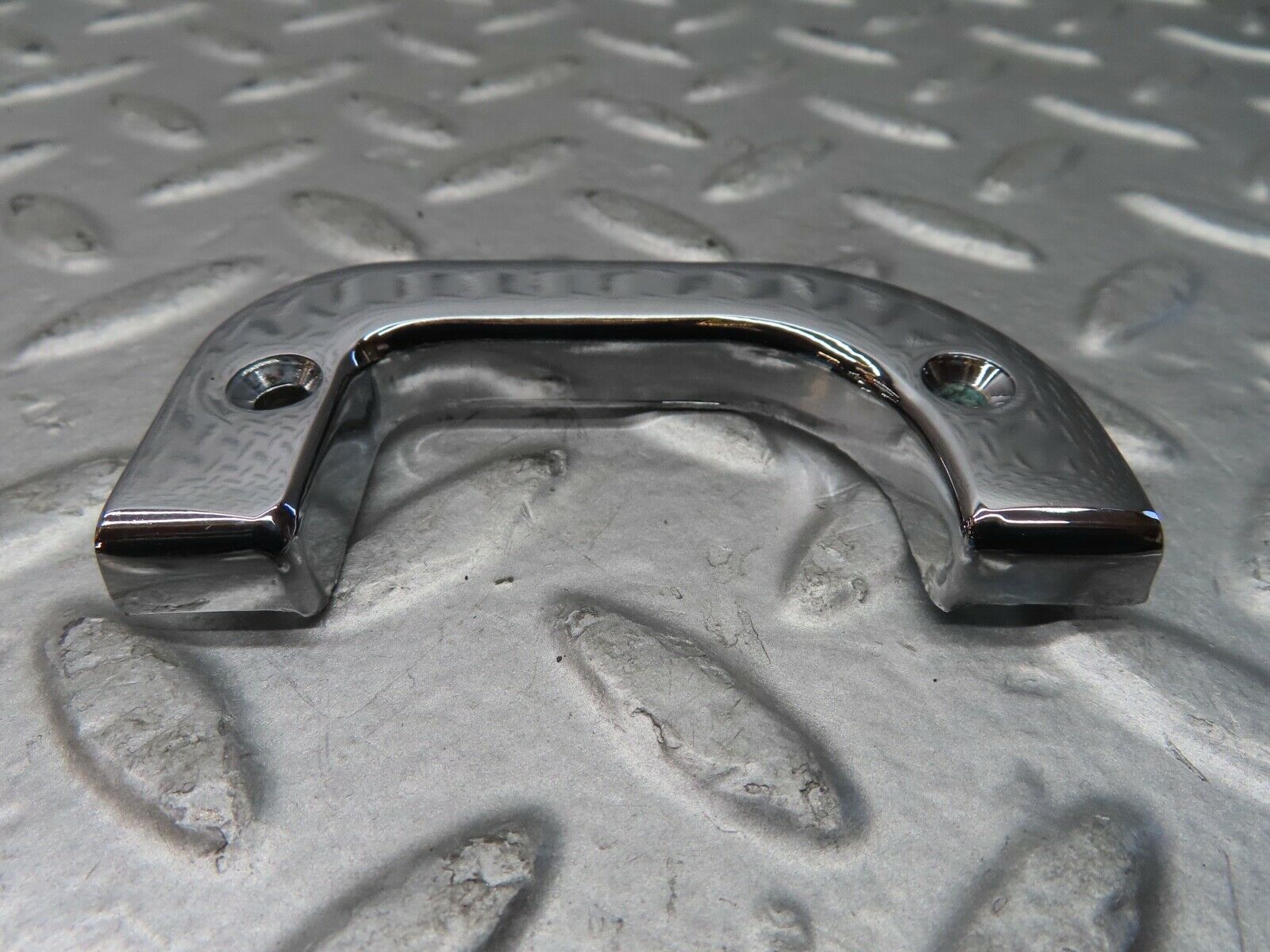 21489 Mercedes-Benz W126 300SE Right Chrome Door Latch Trim 1237230224