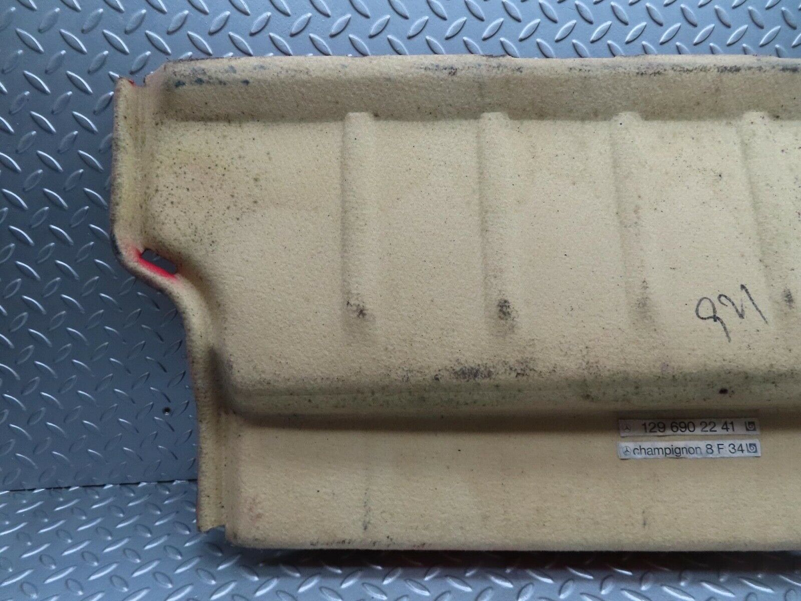 11860 Mercedes-Benz R129 300SL Coupe Trunk Carpet Fuel Tank Cover Red