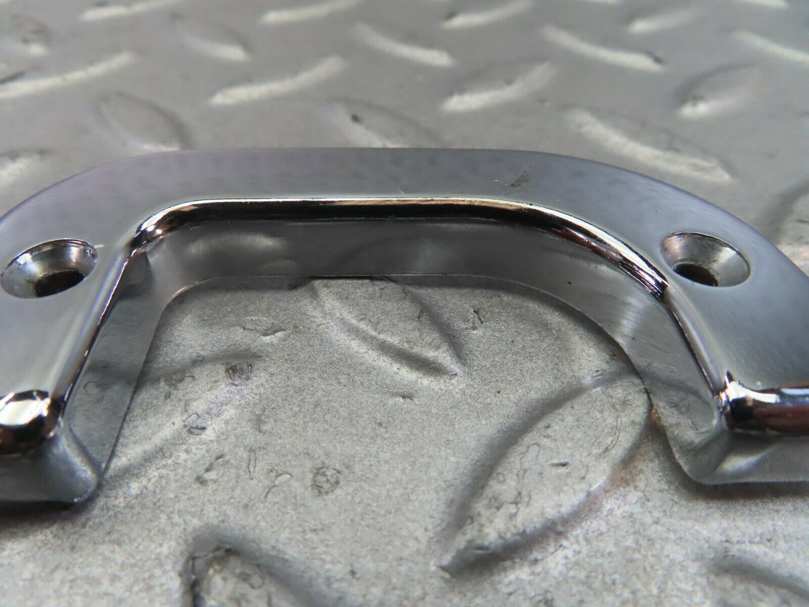 8724 Mercedes-Benz W123 Right Interior Chrome Door Latch Trim 1237230224