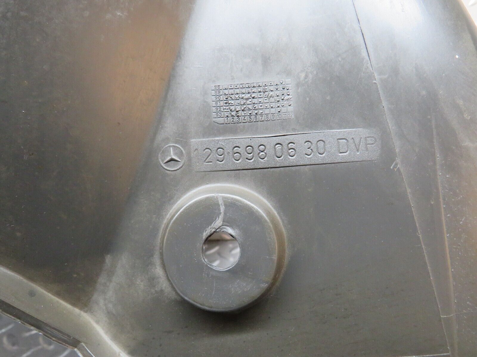 39383 Mercedes-Benz R129 320SL Coupe Rear Right Inner Fender Wing Wheel Arch Lining 1296980630