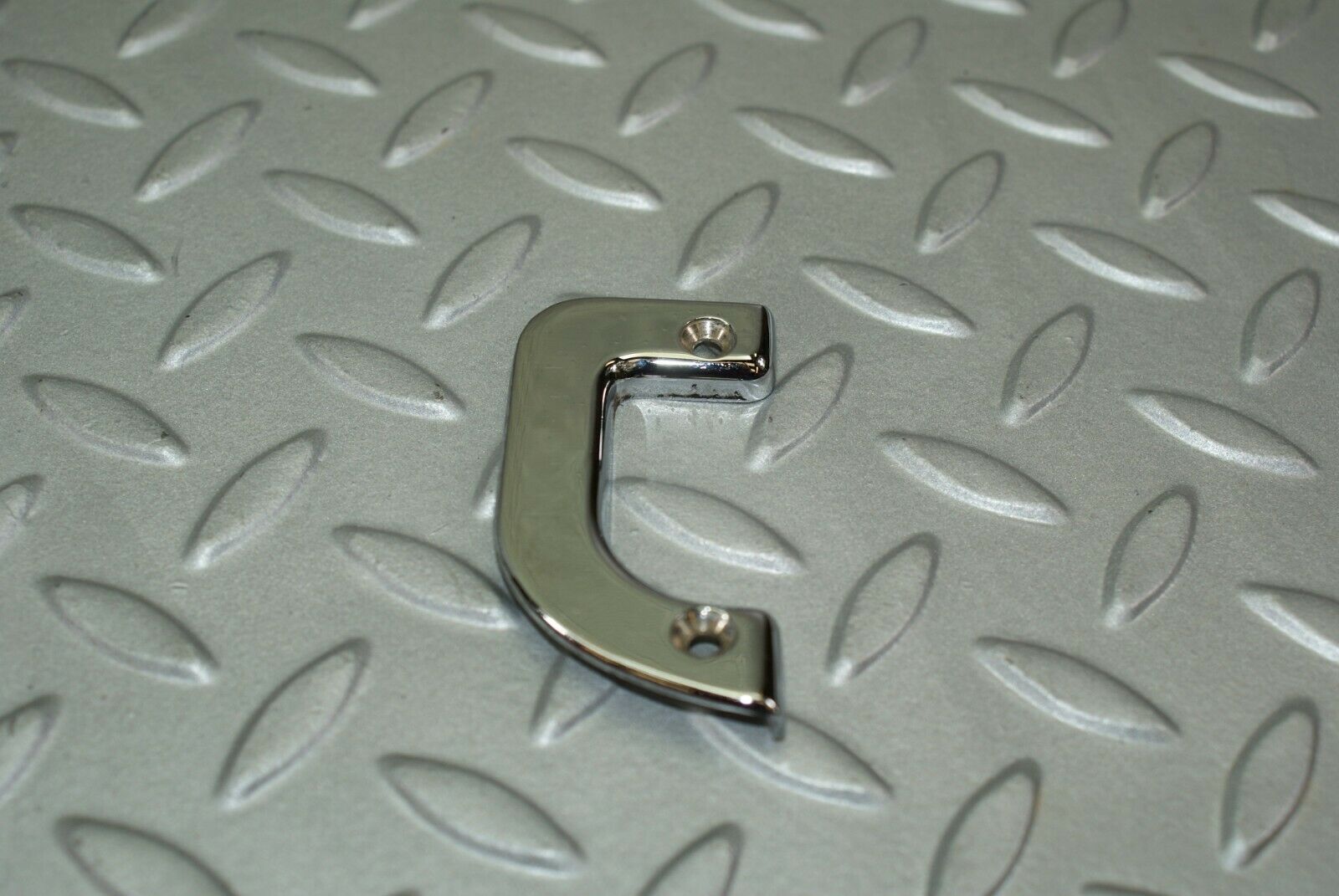 3187 Mercedes-Benz W115 220D Left Interior Chrome Door Latch Trim