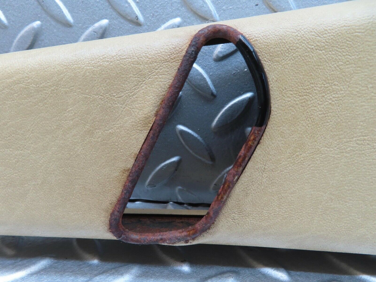 13477 Mercedes-Benz W123 200 B Pillar Cover Right Side Cream