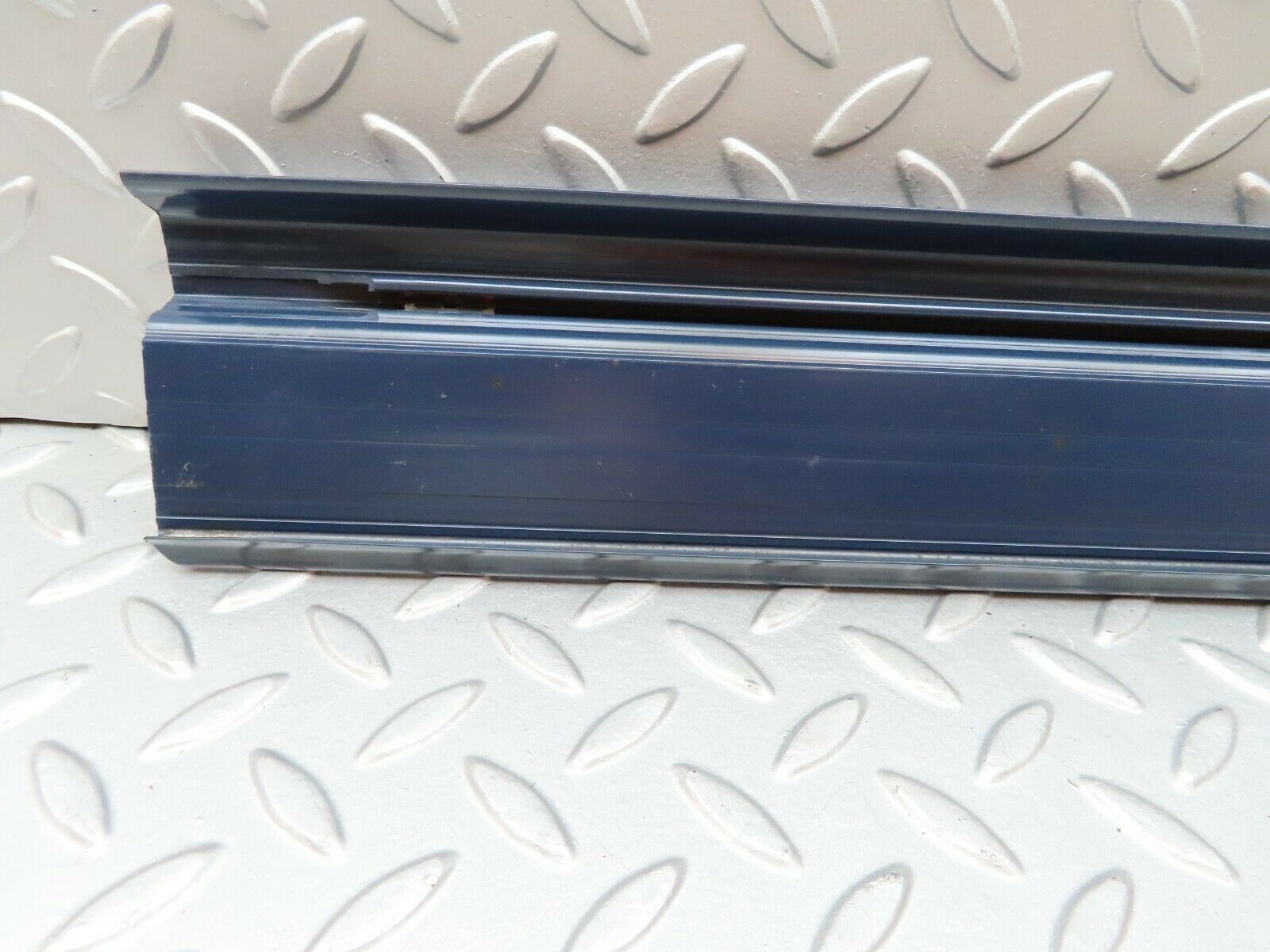 4361 Mercedes-Benz W123 230E Front Left Door Sill Trim Blue