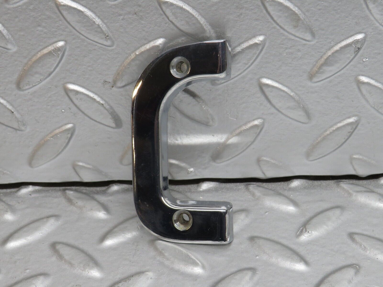 32181 Mercedes-Benz W123 230E Right Interior Chrome Door Latch Trim 1237230224