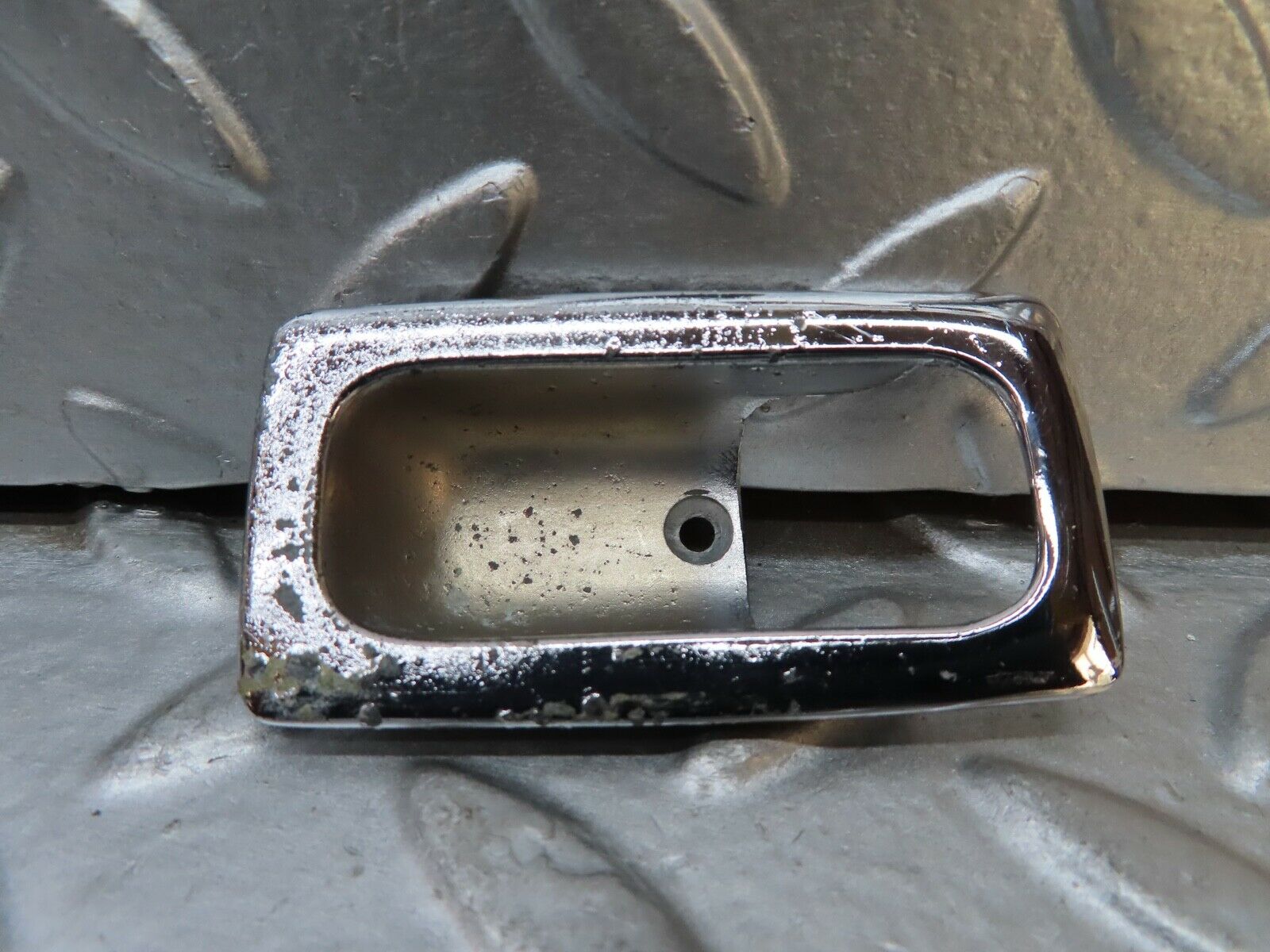 20838 Mercedes-Benz W114 250CE Coupe Door Lock Handle Surround Chrome