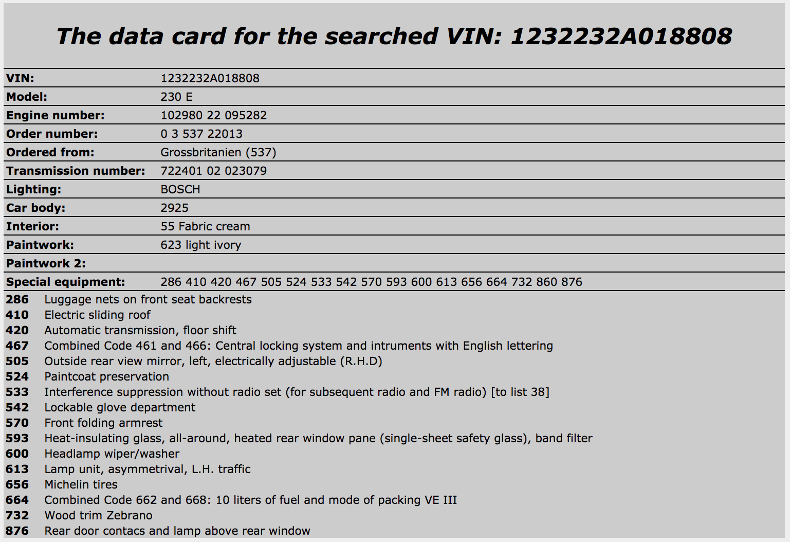 15409 Mercedes-Benz W123 230E Air Duct Heater Ventilation Left 1238310546