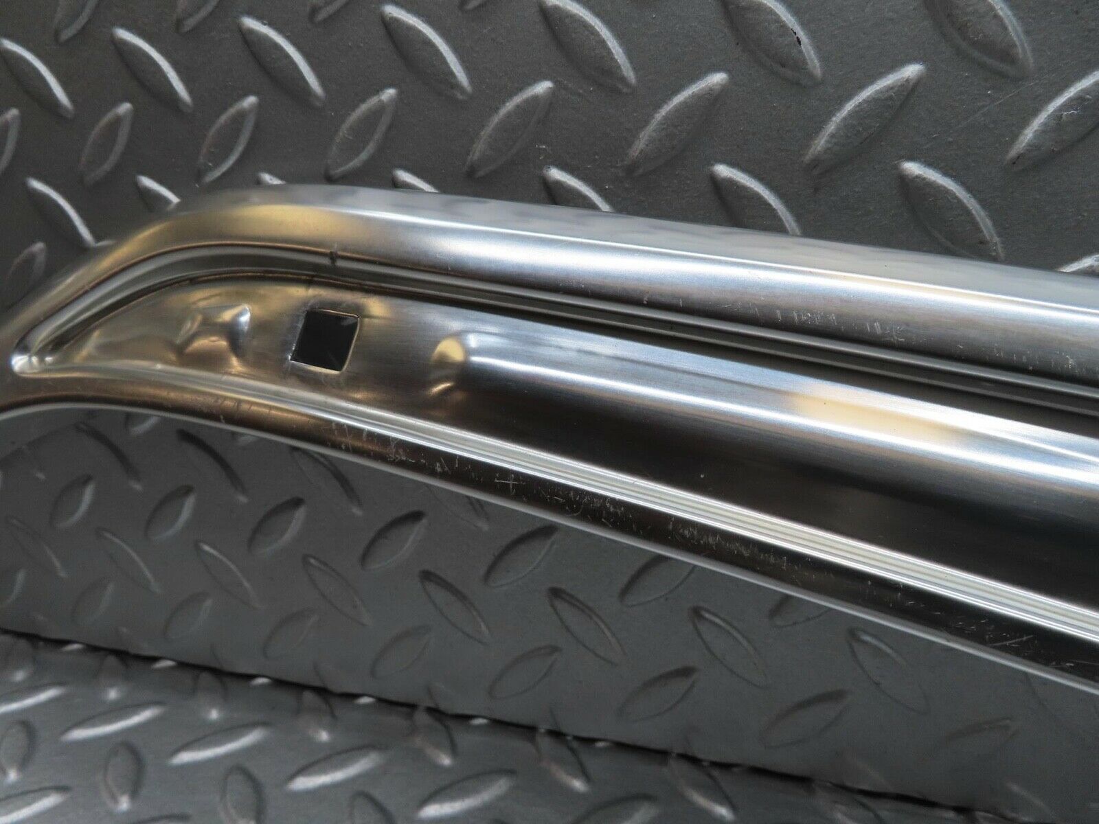 14314 Mercedes-Benz W116 350SE A Pillar Chrome Moulding Trim Right Side