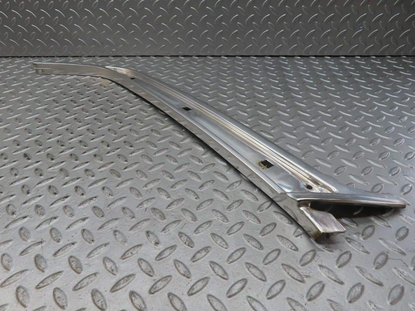 17682 Mercedes-Benz W116 450SEL A Pillar Chrome Moulding Trim Right Side