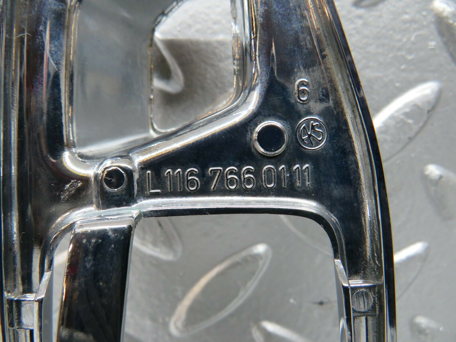 23965 Mercedes-Benz W123 280E Chrome Frame For Door Opener Left 1167660111