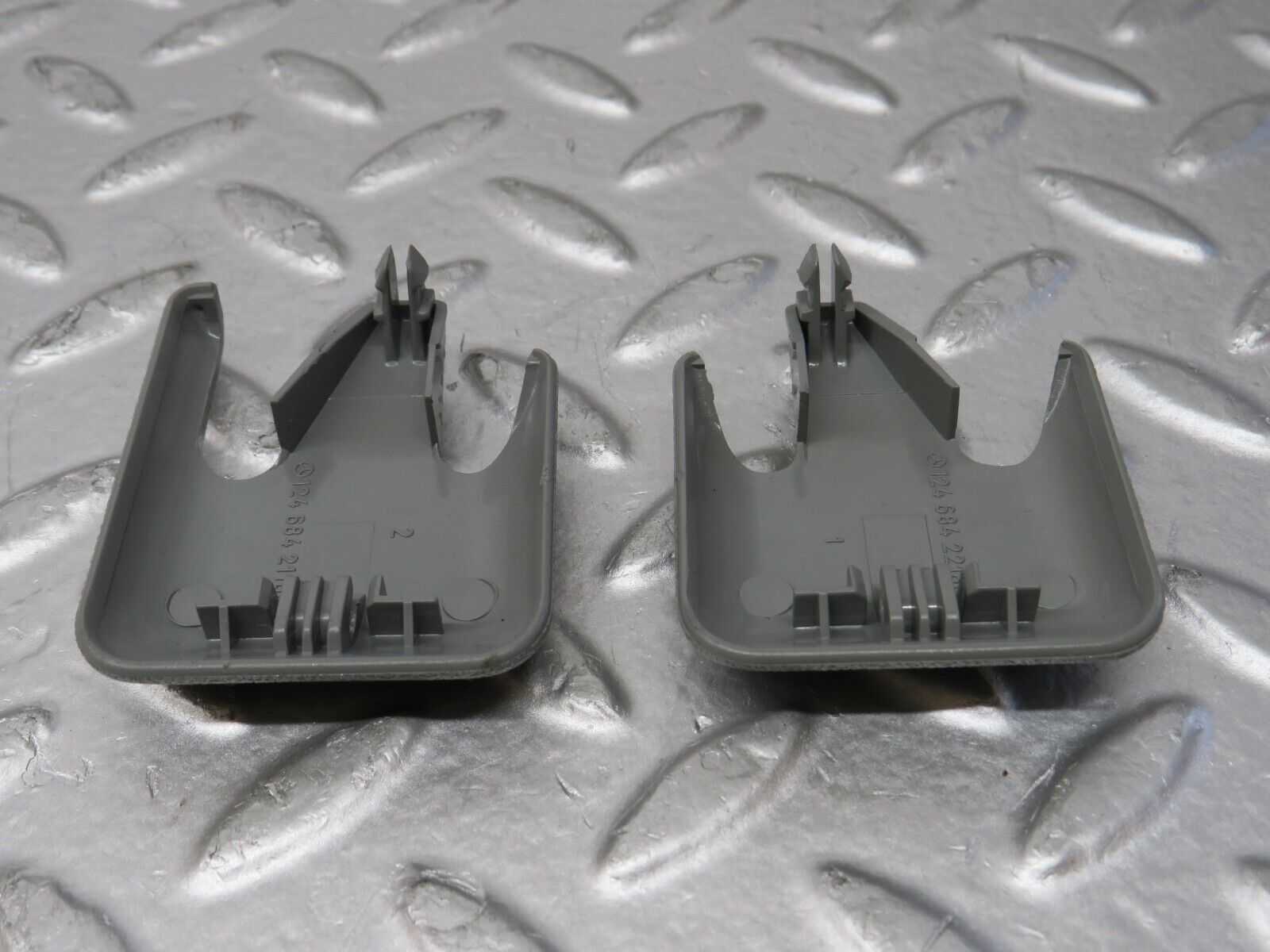 30282 Mercedes-Benz W124 230E Front Seat Rail Trim Cover Pair 1246842118