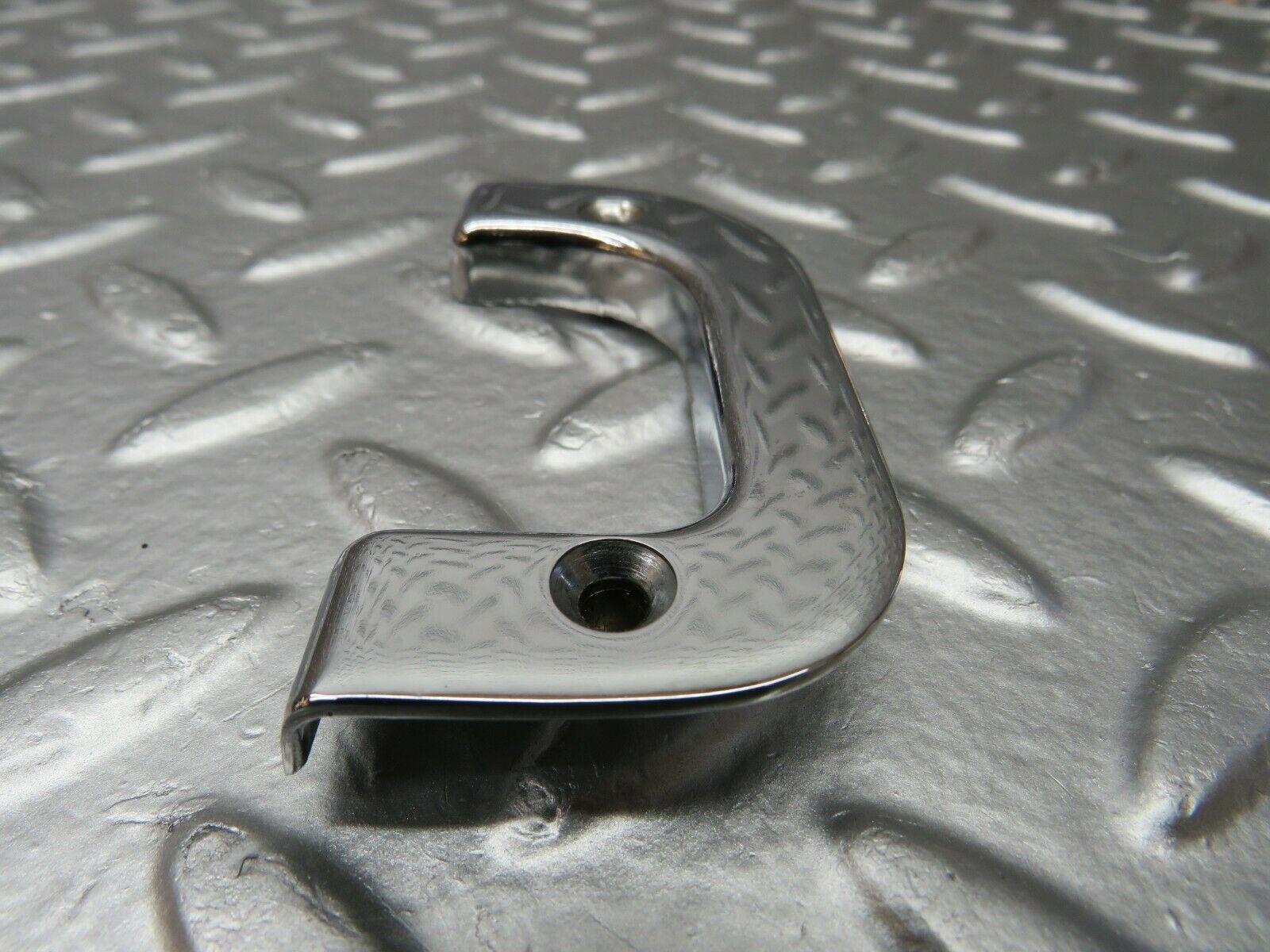 23994 Mercedes-Benz W123 280E Left Interior Chrome Door Latch Trim 1237230124