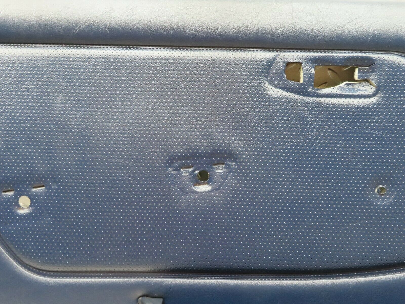 4366 Mercedes-Benz W123 230E Front Left Door Card Blue