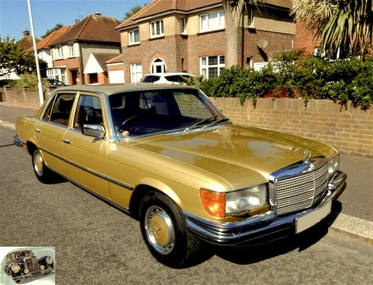 14246 Mercedes-Benz W116 350SE Front Right Floor Carpet Black 1166840230