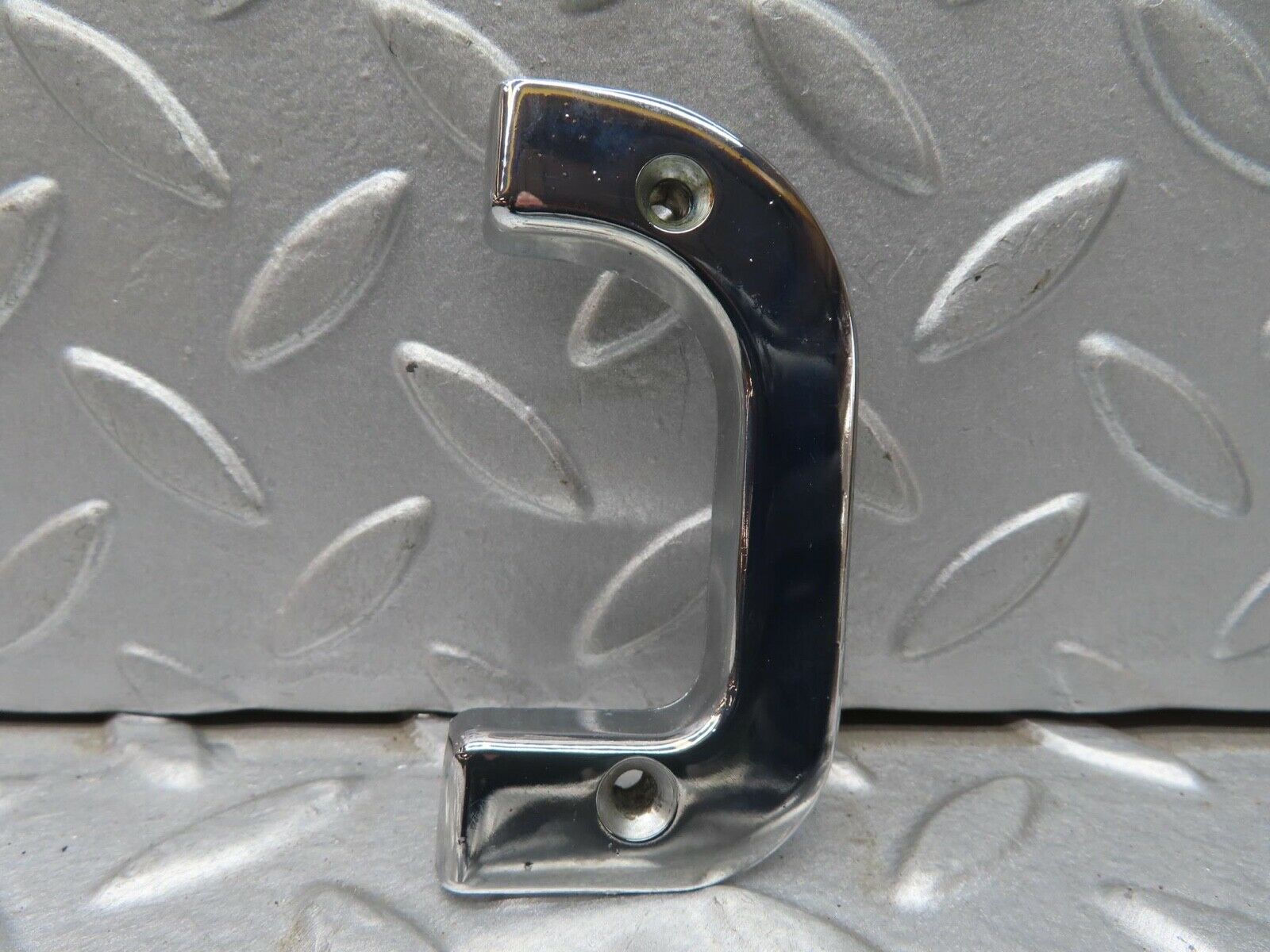 13554 Mercedes-Benz W123 200 Left Interior Chrome Door Latch Trim 1237230124