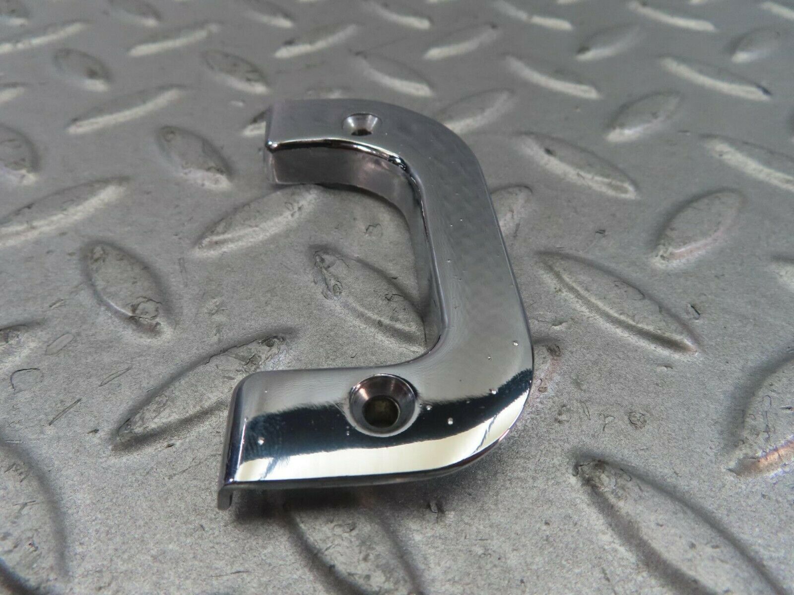 8723 Mercedes-Benz W123 Left Interior Chrome Door Latch Trim 1237230124