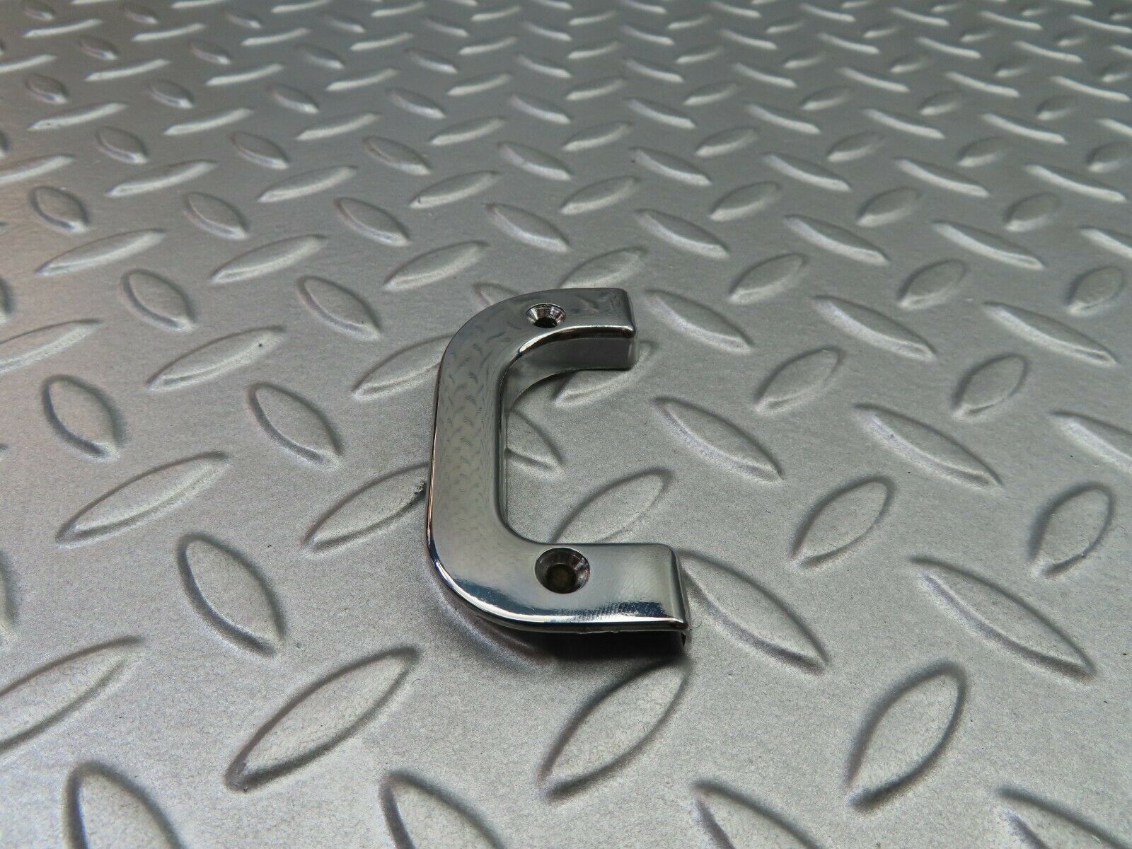 5839 Mercedes-Benz W123 200 Right Interior Chrome Door Latch Trim 1237230224