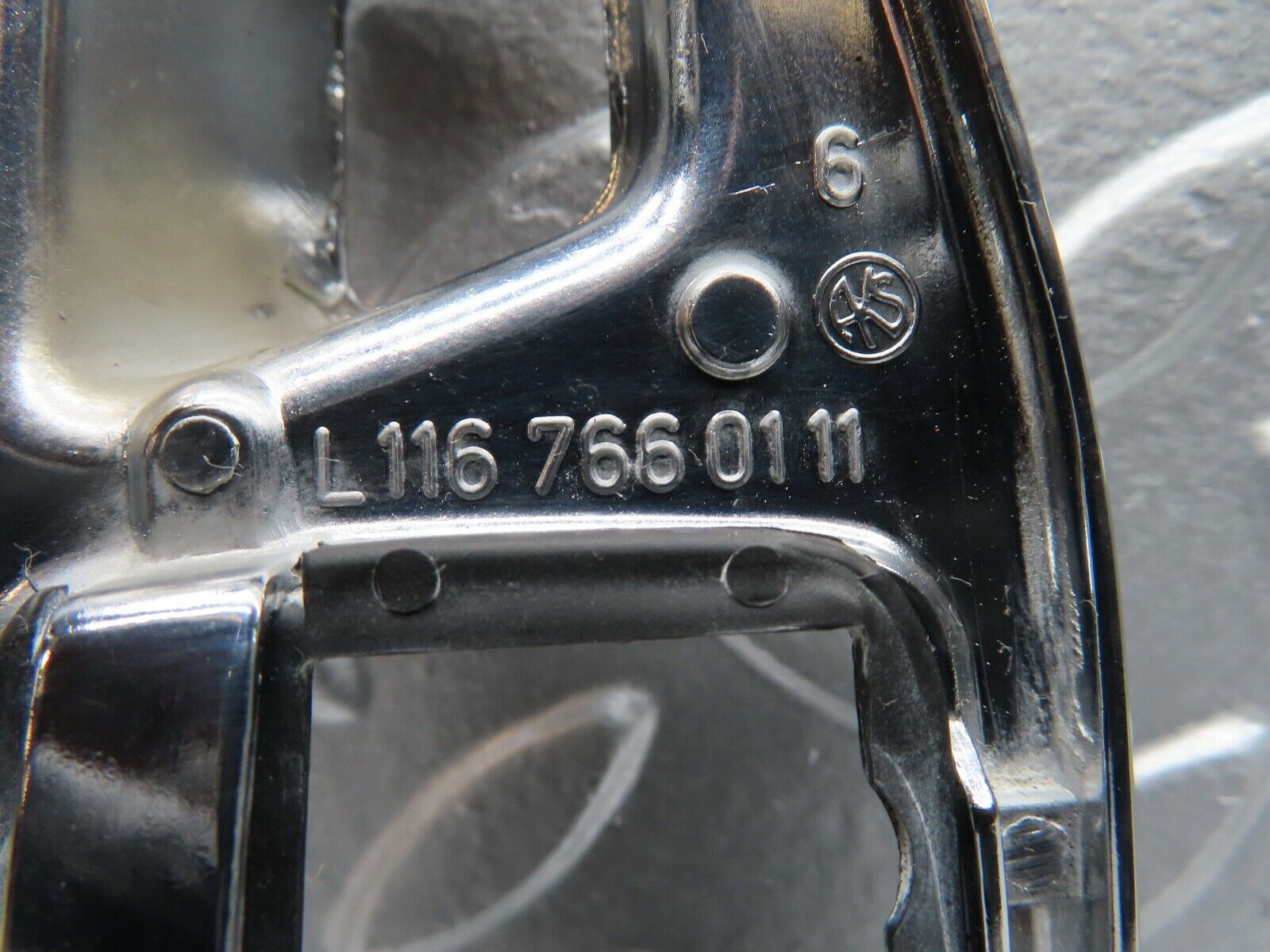 21079 Mercedes-Benz W123 230E Chrome Frame For Door Opener Left 1167660111