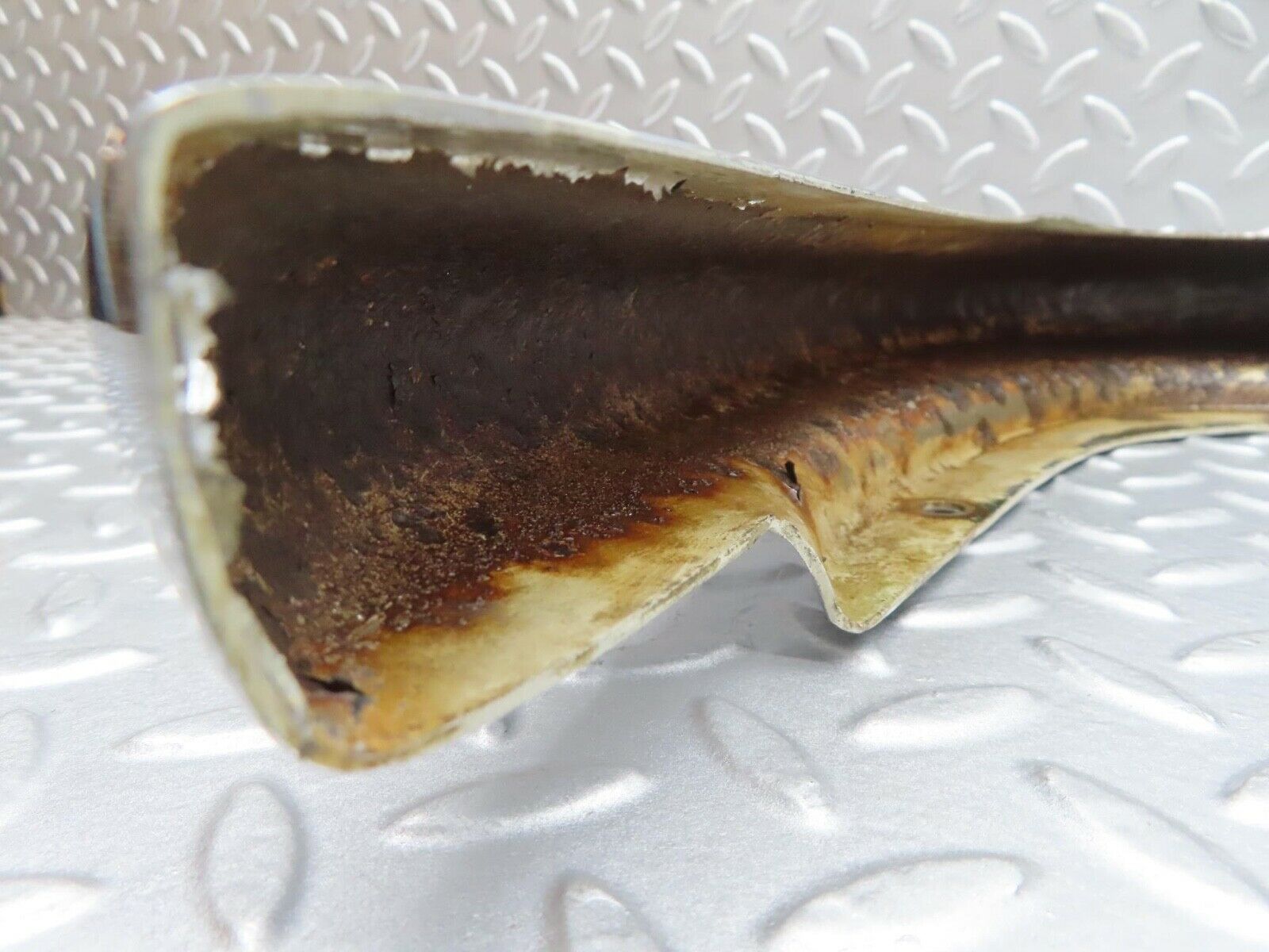 12964 Mercedes-Benz W111 220SE Front Left Upper Bumper Chrome