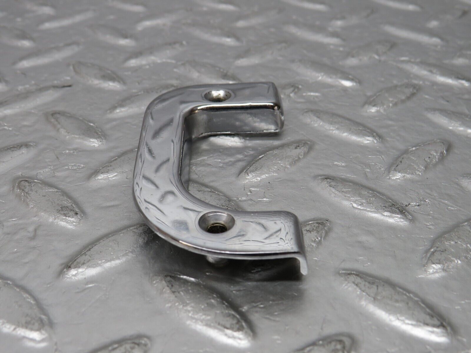 30999 Mercedes-Benz W123 200D Left Interior Chrome Door Latch Trim 1237230124