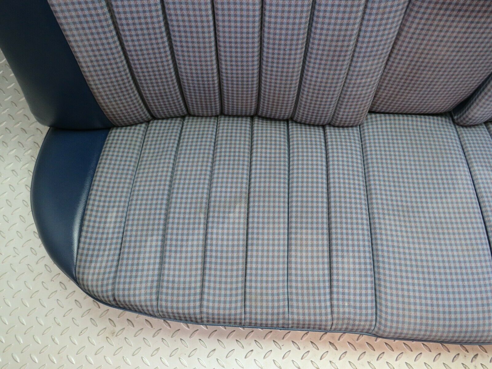 23276 Mercedes-Benz W116 350SE Rear Seat Half Leather Blue 1169240316