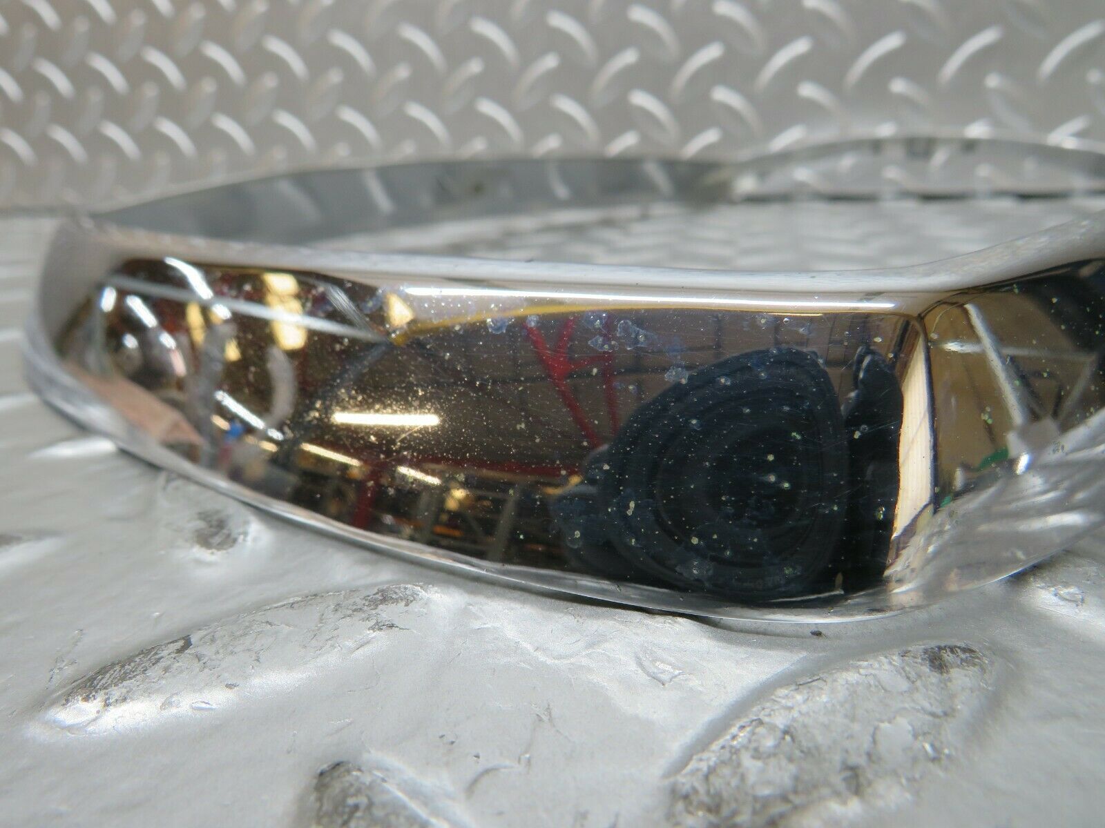 23494 Mercedes-Benz W114 280E Headlight Chrome Frame Hella 100710