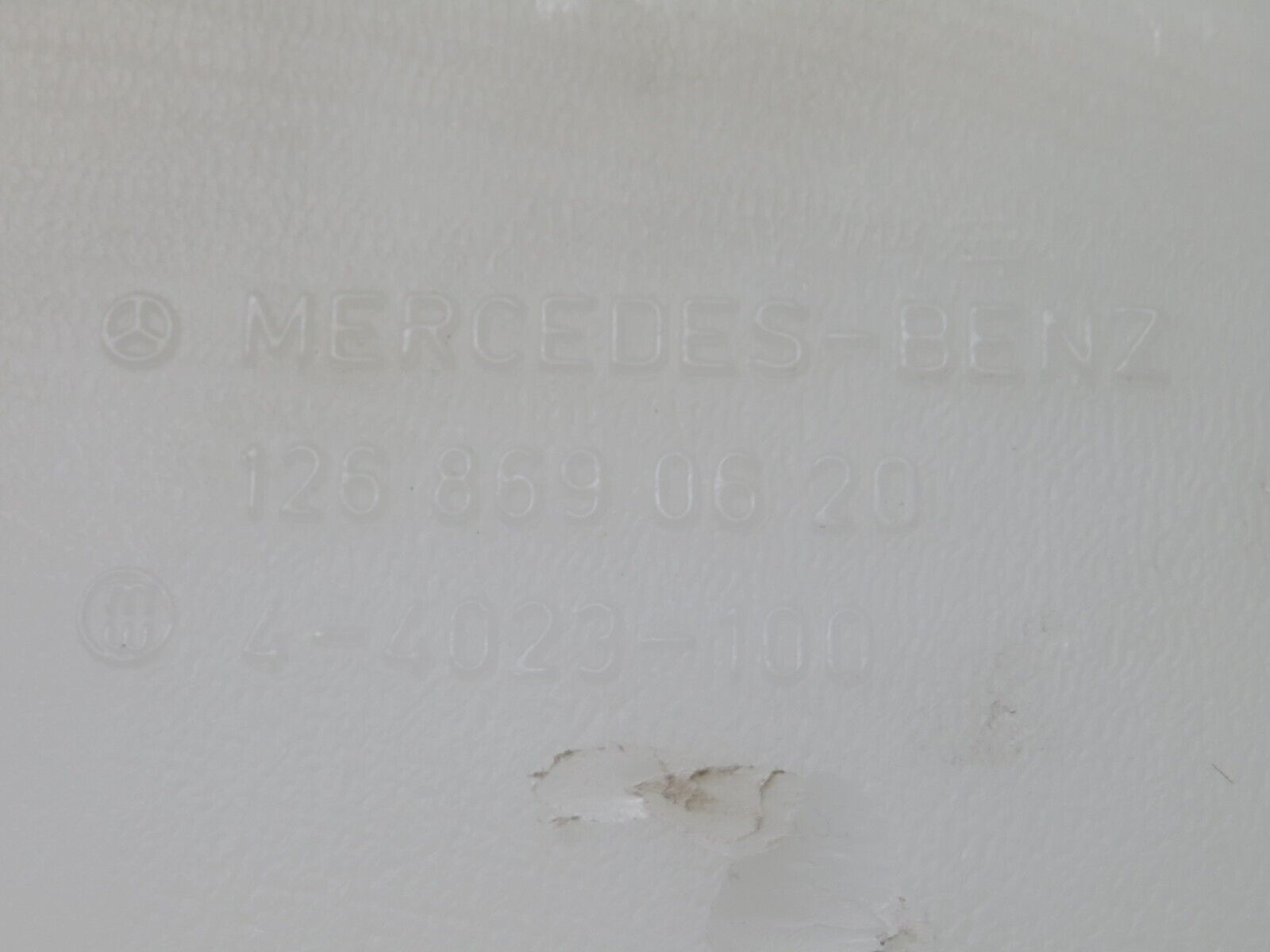 36941 Mercedes-Benz C126 420SEC Coupe Windscreen Washer Fluid Reservoir 1268690620 1248690072