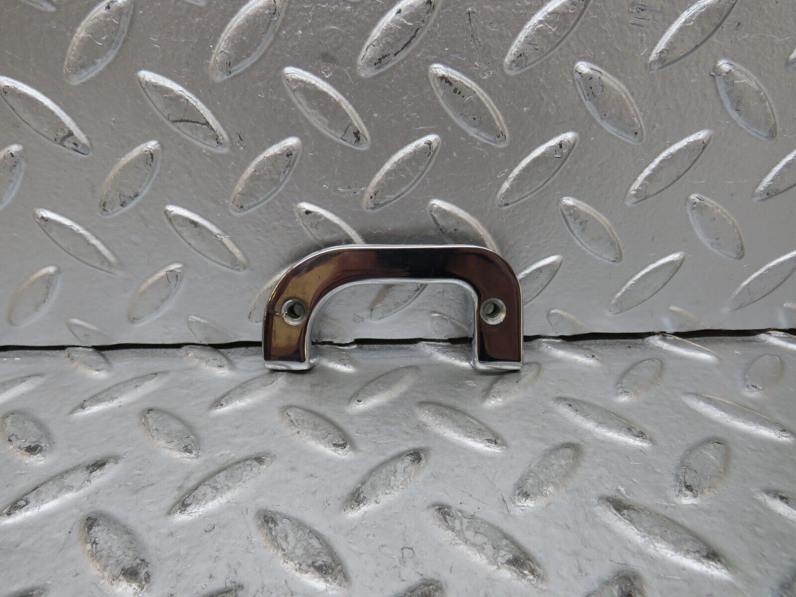 27870 Mercedes-Benz W123 280E Left Interior Chrome Door Latch Trim 1237230124