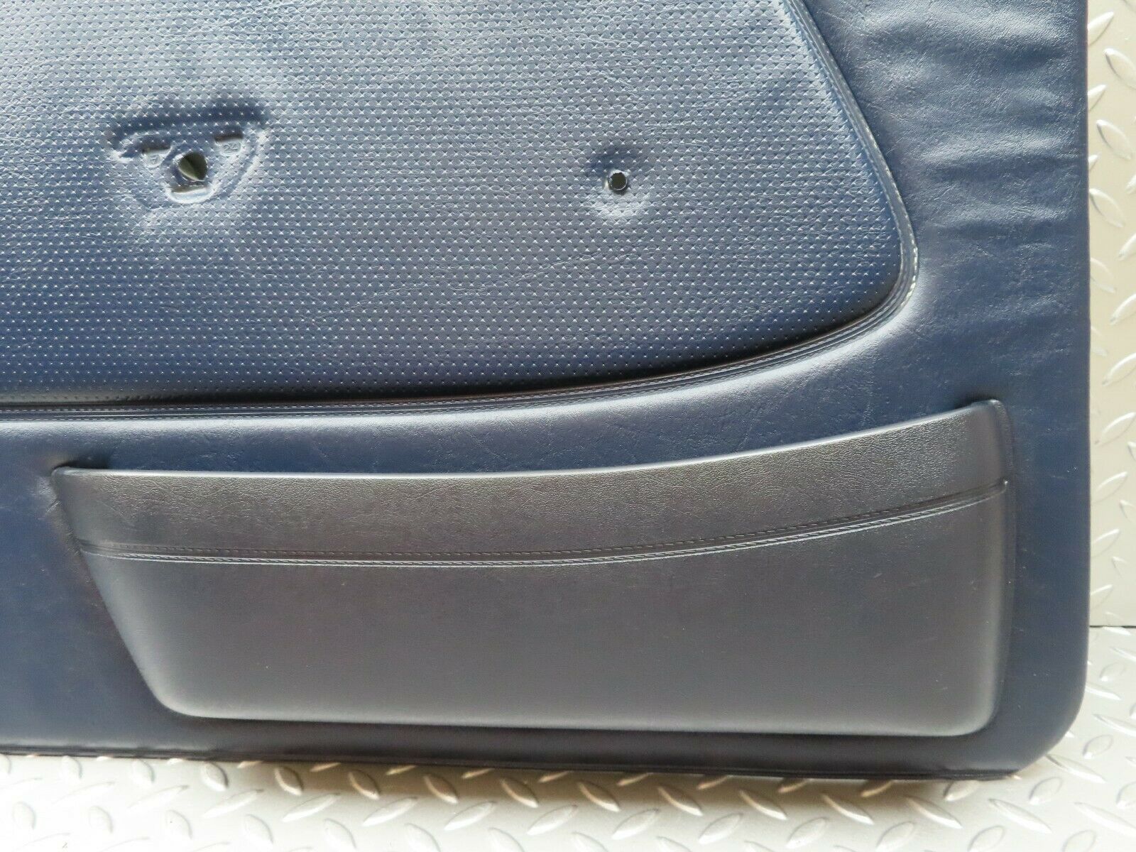 4366 Mercedes-Benz W123 230E Front Left Door Card Blue