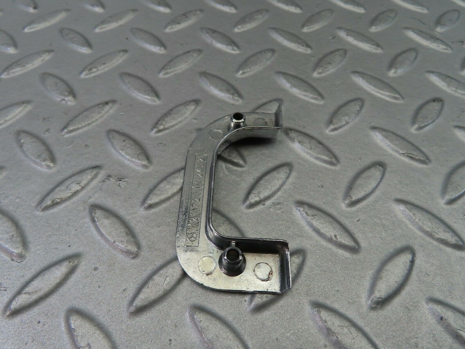 7624 Mercedes-Benz S123 230TE Wagon Left Chrome Door Latch Trim 1237230124